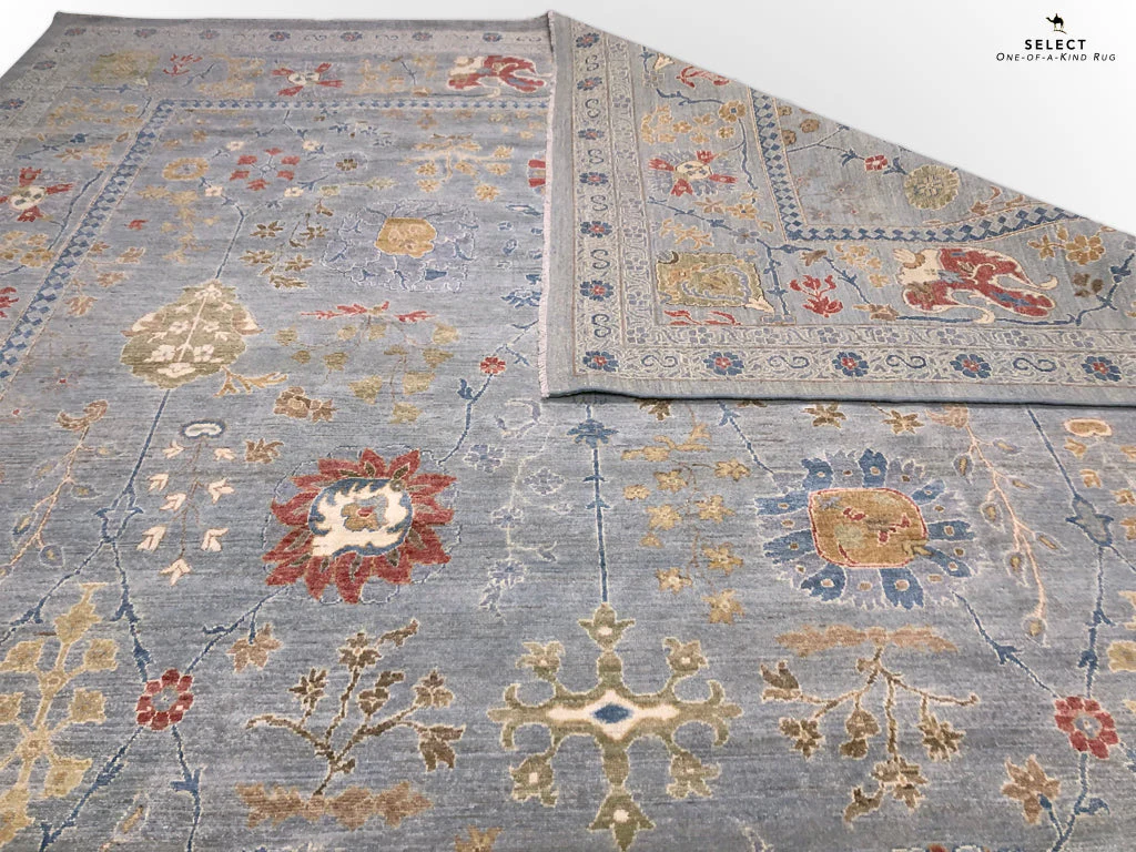 Afghan Oushak (10'00"x14'04") gray - Image 8