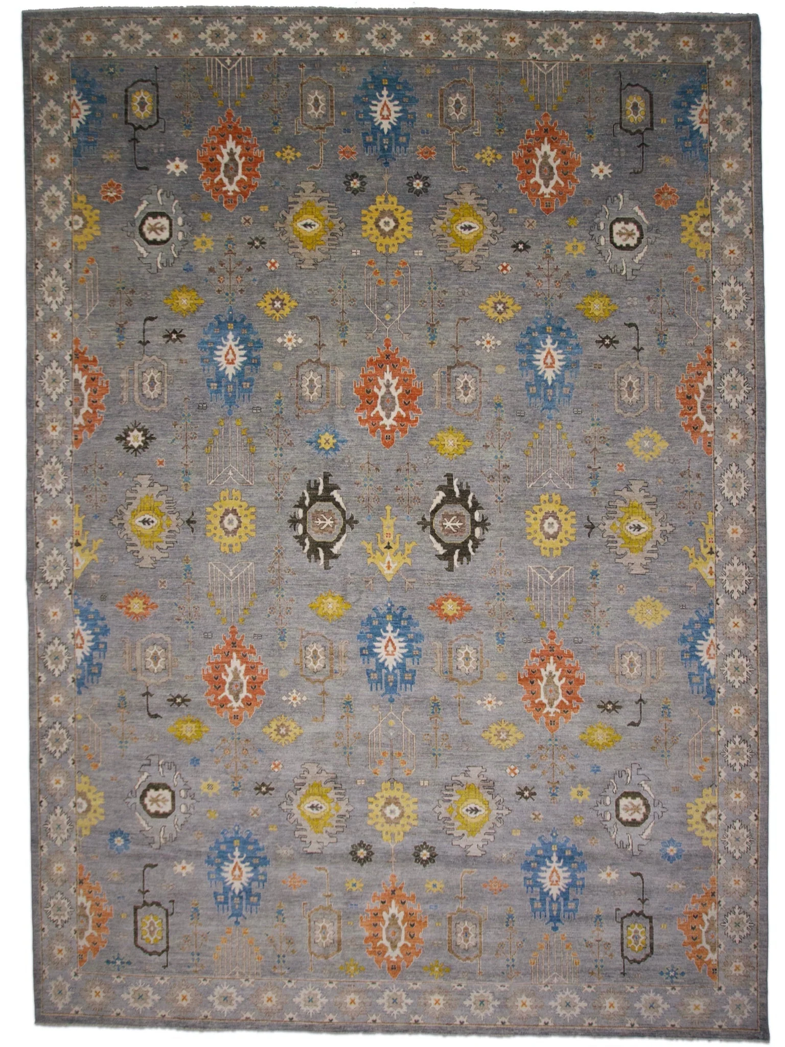 Afghan Oushak (10x14) gray