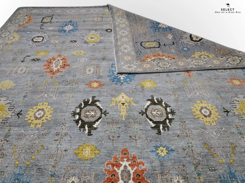 Afghan Oushak (10x14) gray - Image 8