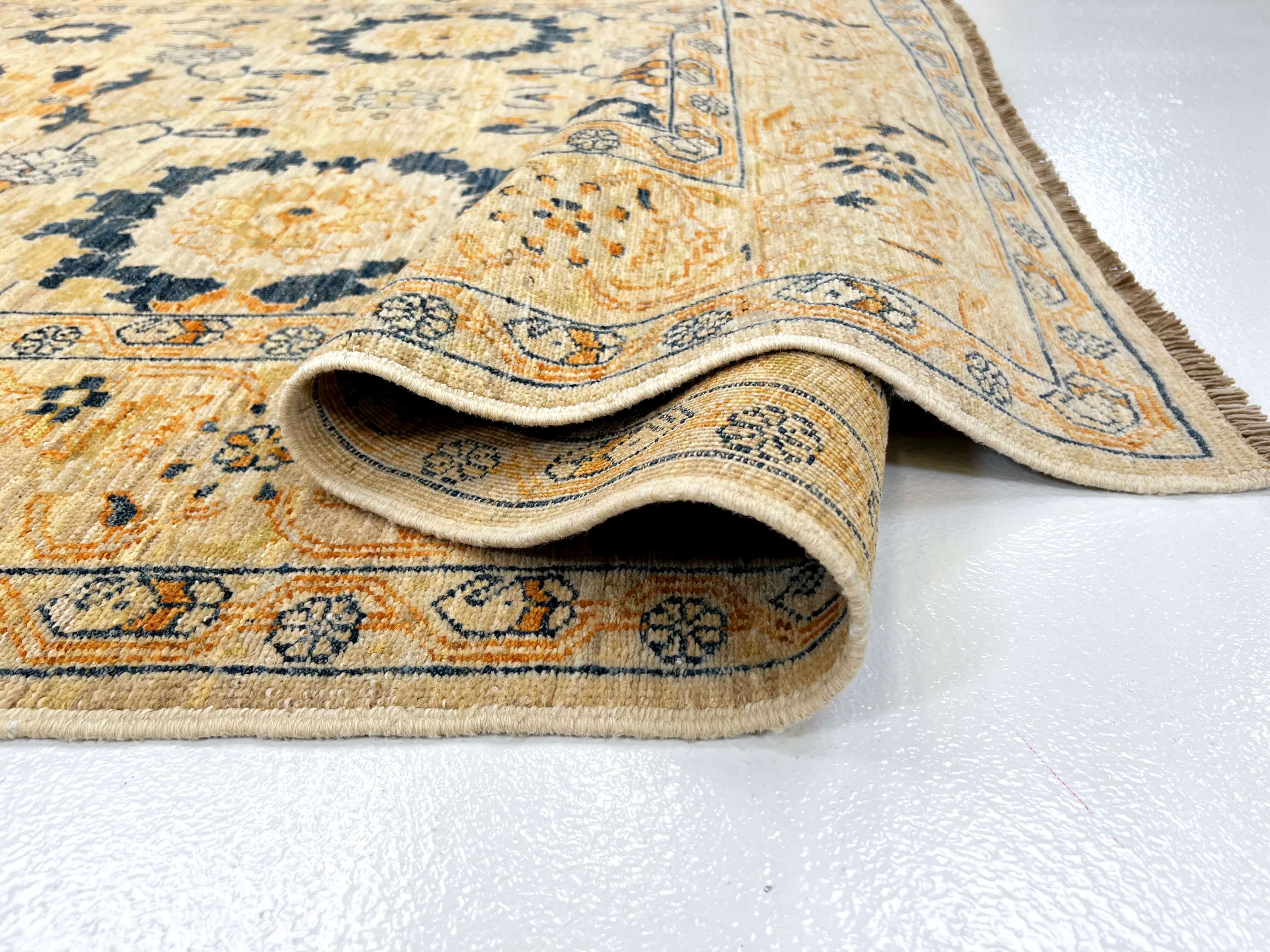 Afghan Oushak (5'03"x7'03") - Image 7