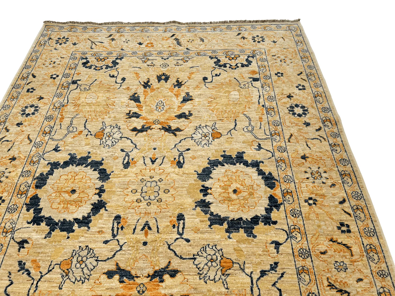 Afghan Oushak (5'03"x7'03") - Image 8
