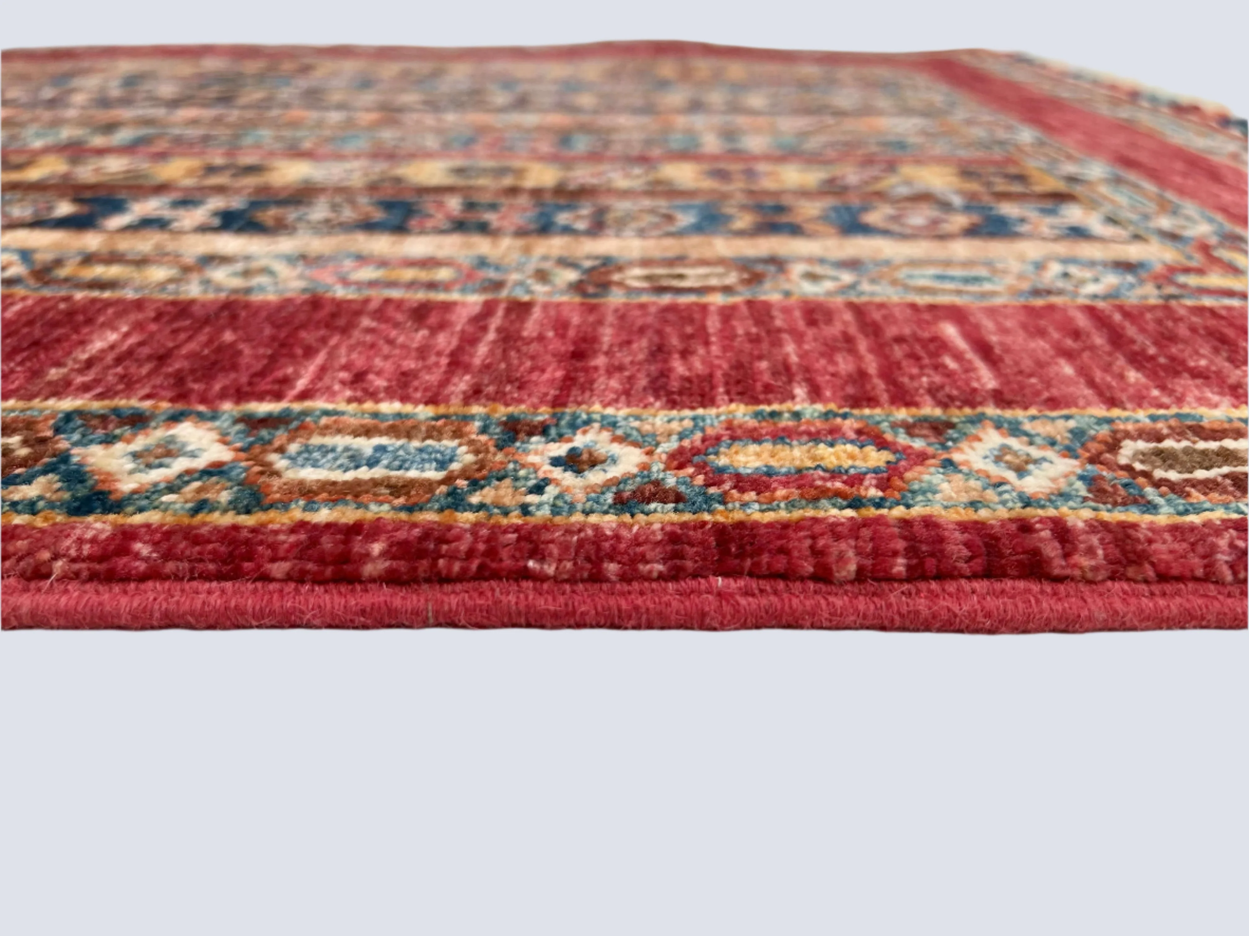 Afghan Shawl (2'09"x4'03") red/multicolor - Image 3