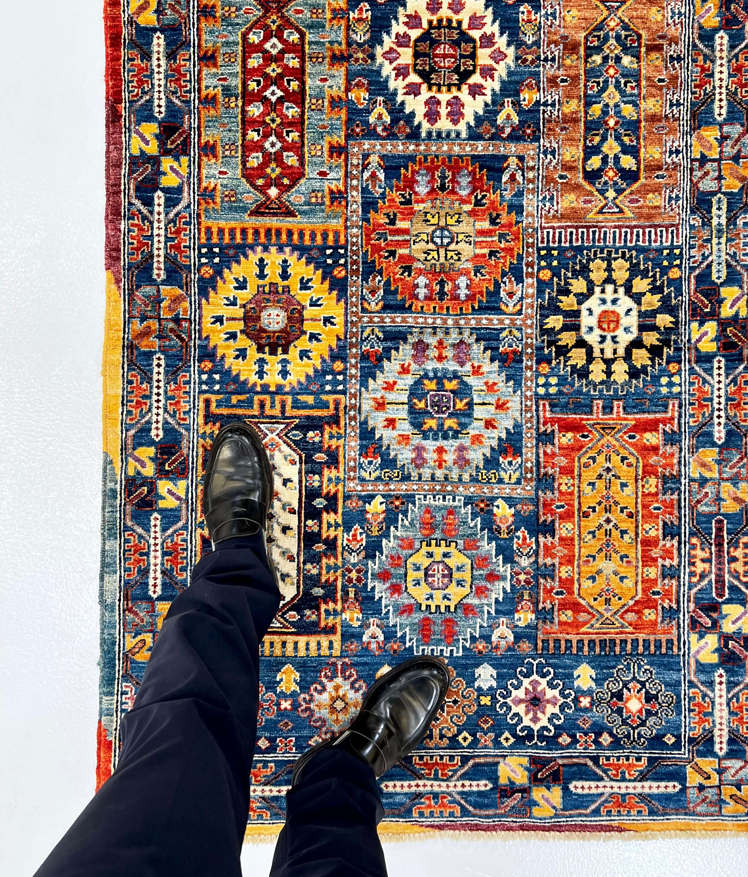 Afghan Wazir (3'04"x5'03") blue/multicolor - Image 10