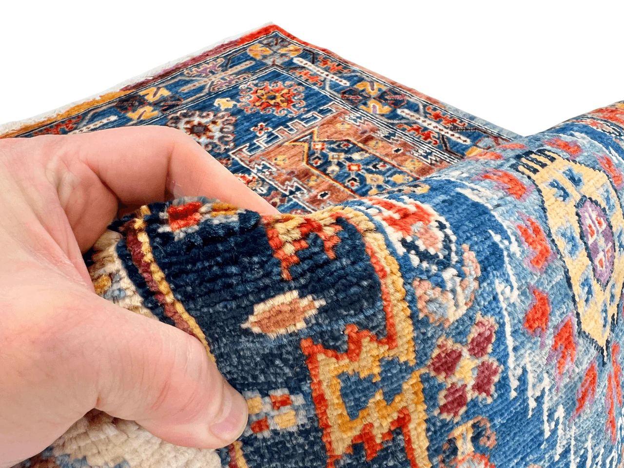 Afghan Wazir (3'04"x5'03") blue/multicolor - Image 4