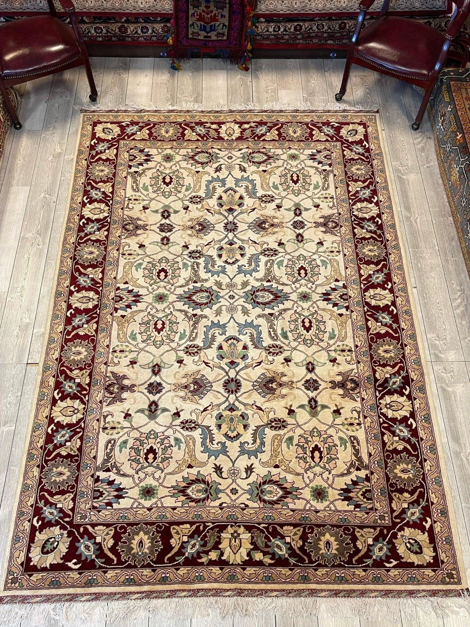 Afghani Hand-knotted Area Rug 7x10 Ft - Image 3