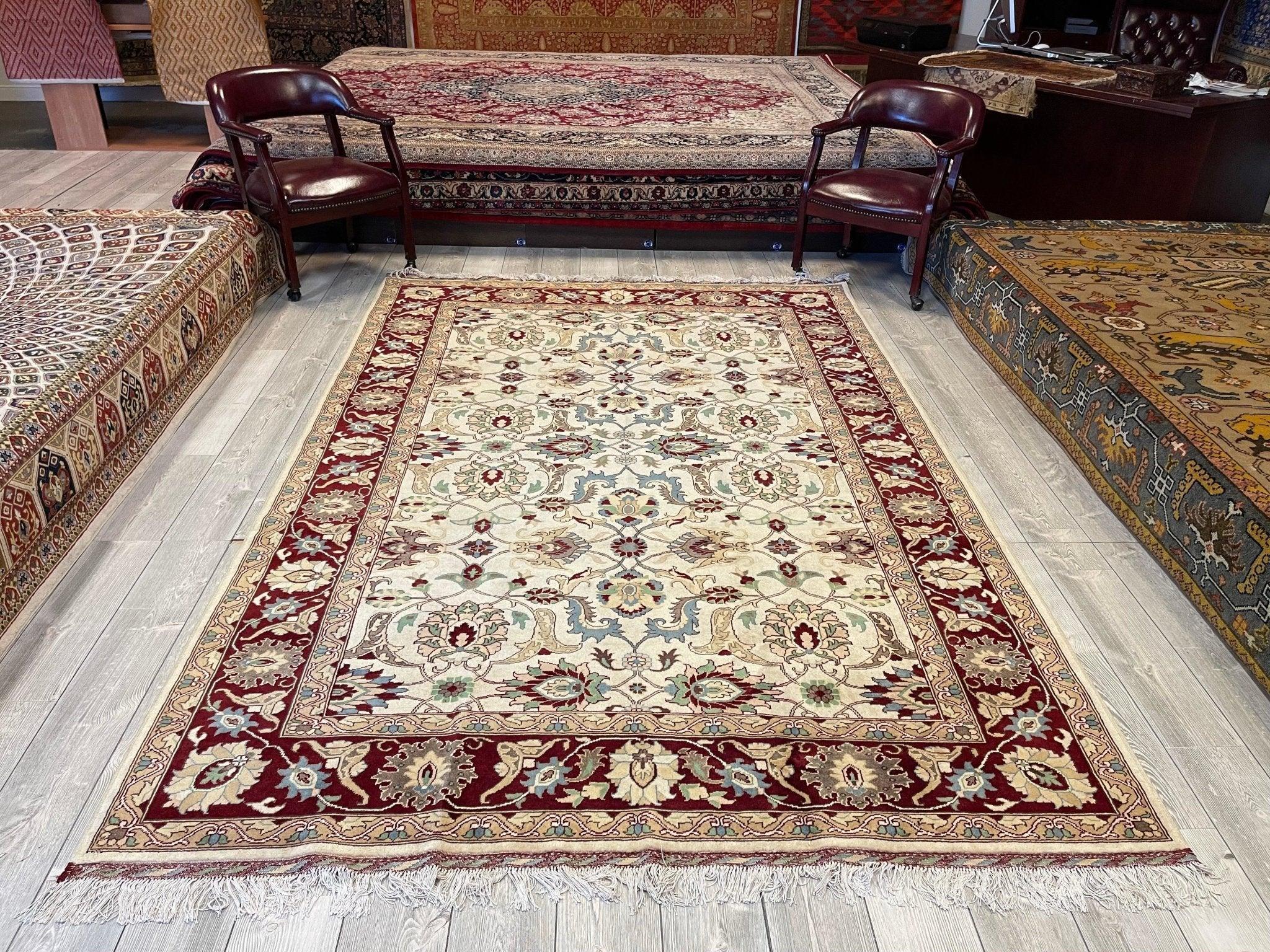 Afghani Hand-knotted Area Rug 7x10 Ft - Image 5