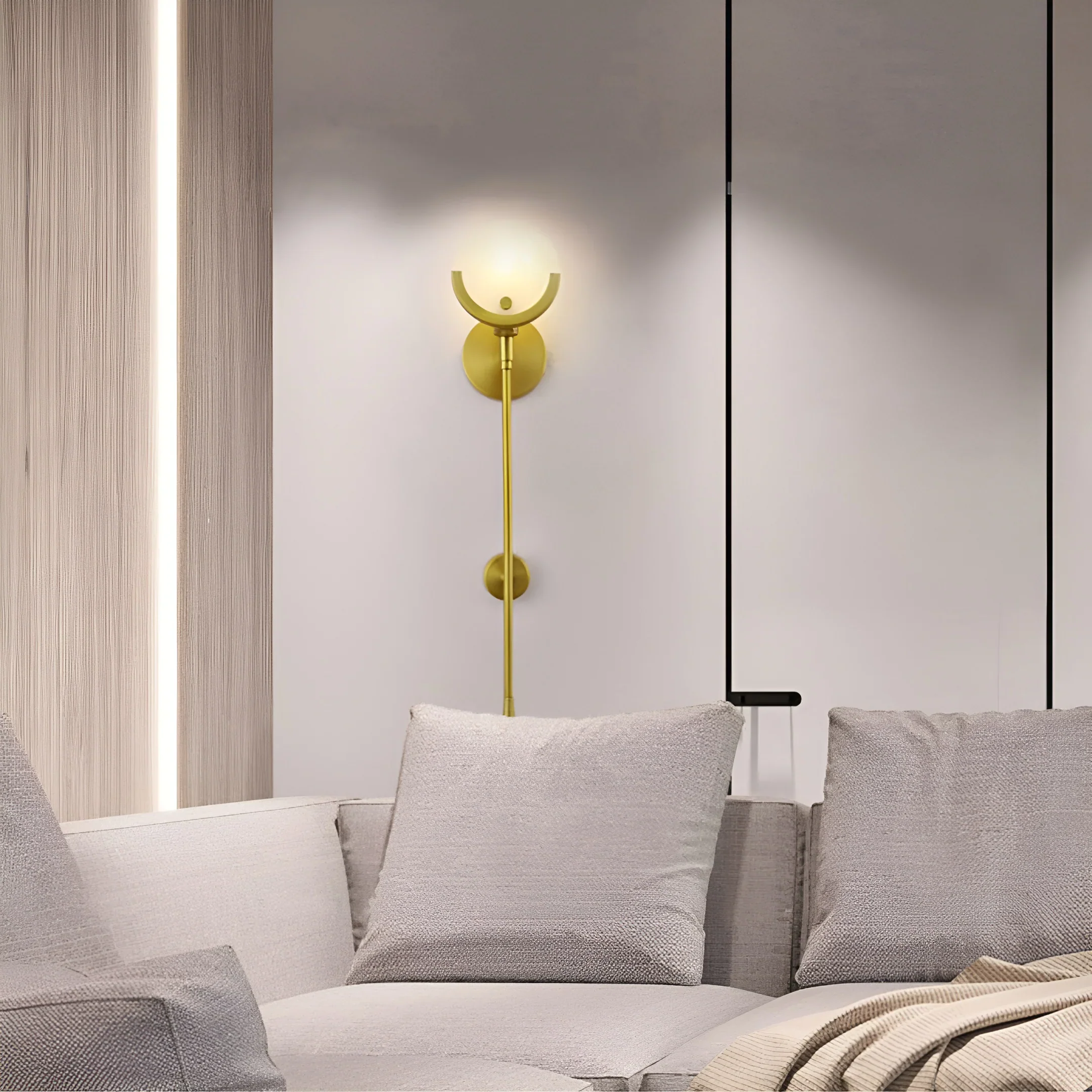 Alabaster Ava Brass Wall Lamp - Image 10