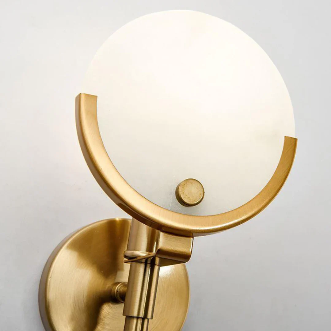 Alabaster Ava Brass Wall Lamp - Image 14