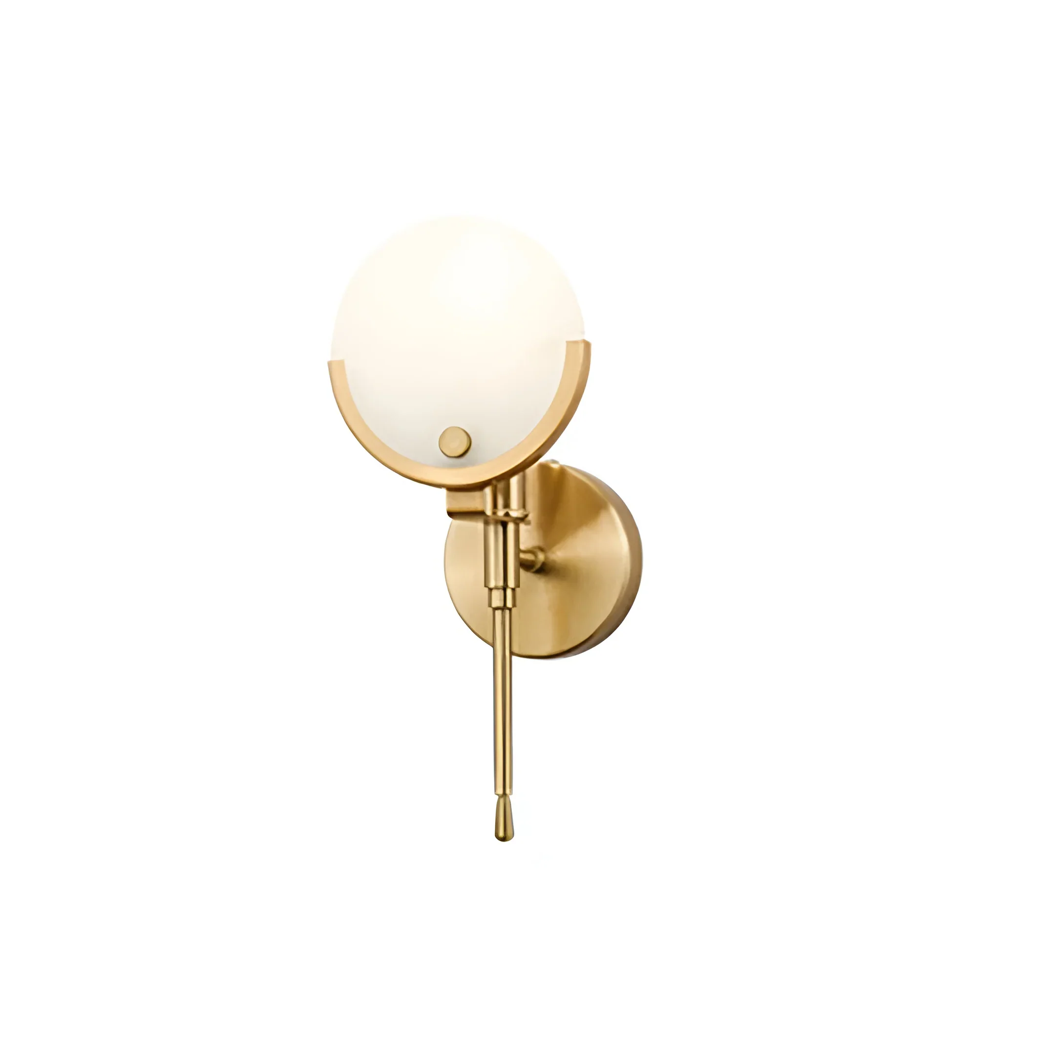 Alabaster Ava Brass Wall Lamp - Image 18