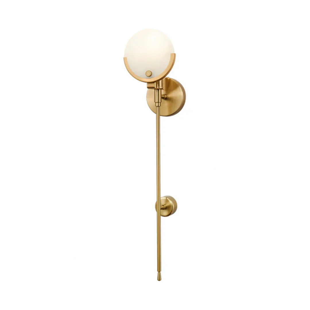 Alabaster Ava Brass Wall Lamp - Image 20