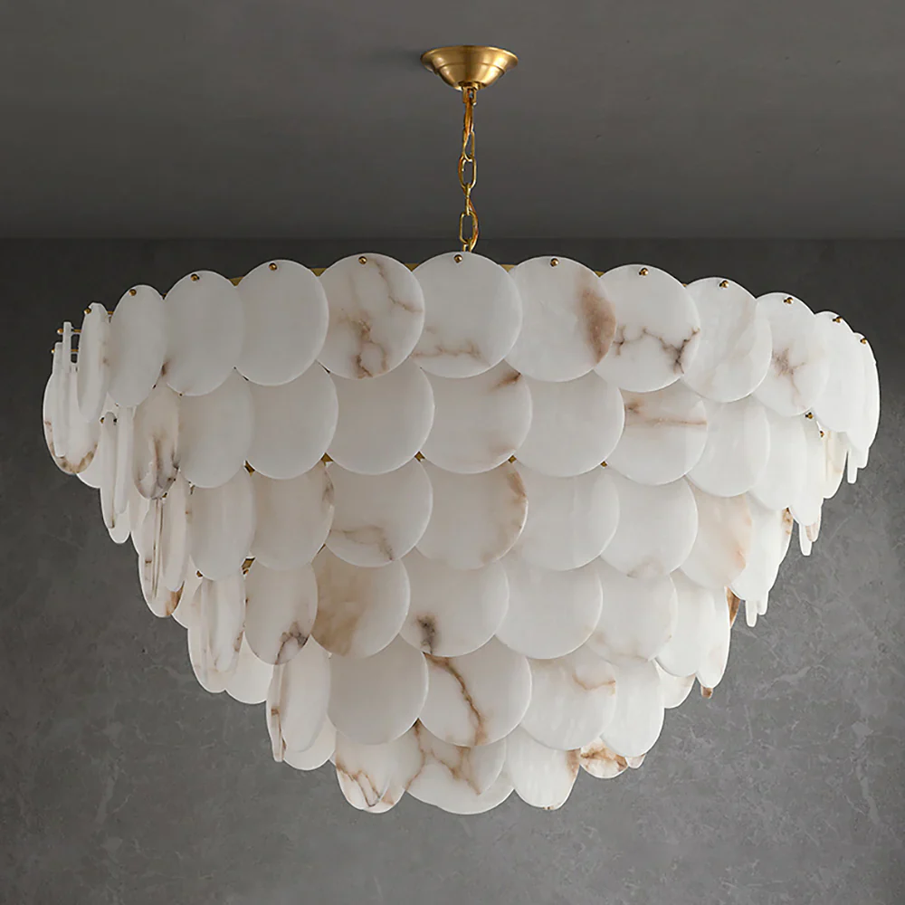 Alabaster Multi Layer Round Chandelier - Image 10