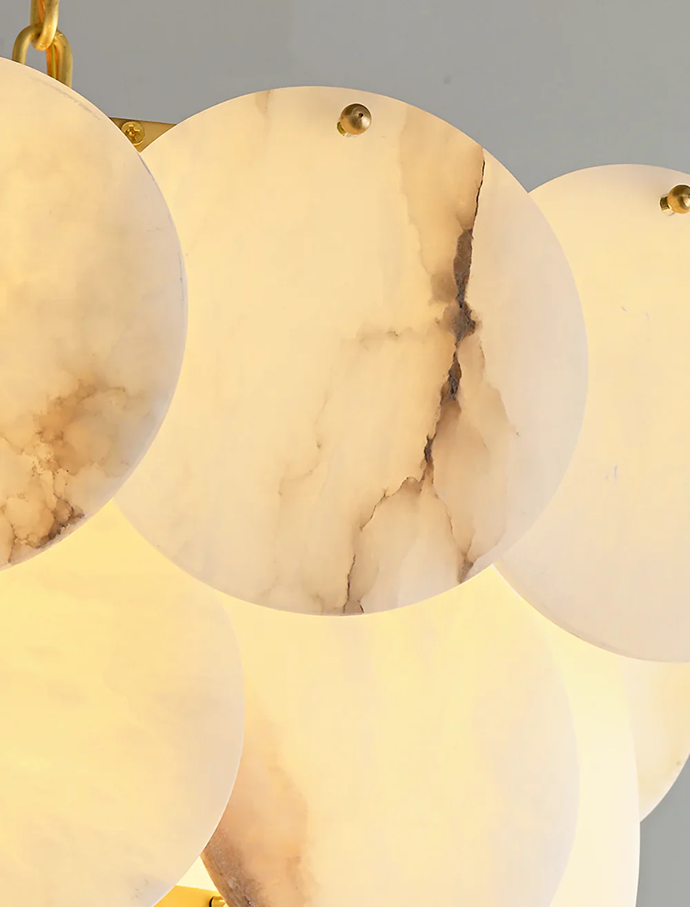 Alabaster Multi Layer Round Chandelier - Image 17