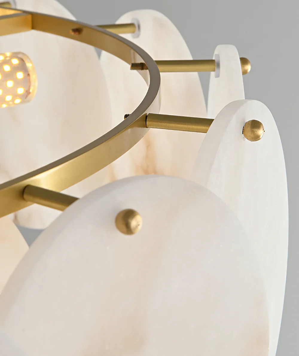 Alabaster Multi Layer Round Chandelier - Image 19