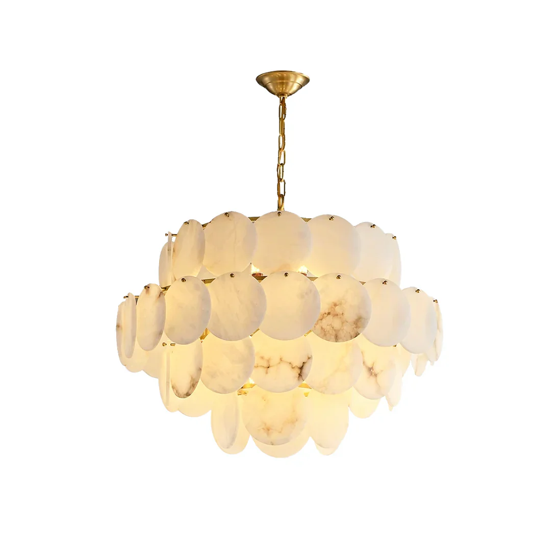 Alabaster Multi Layer Round Chandelier - Image 20