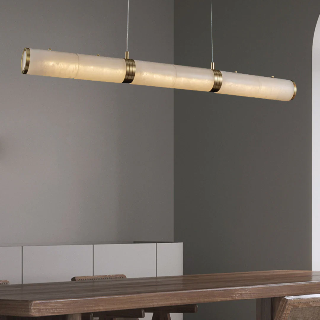 Alabaster Pillar Linear Chandelier - Image 11
