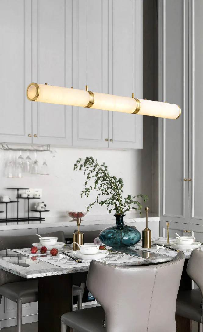 Alabaster Pillar Linear Chandelier - Image 12