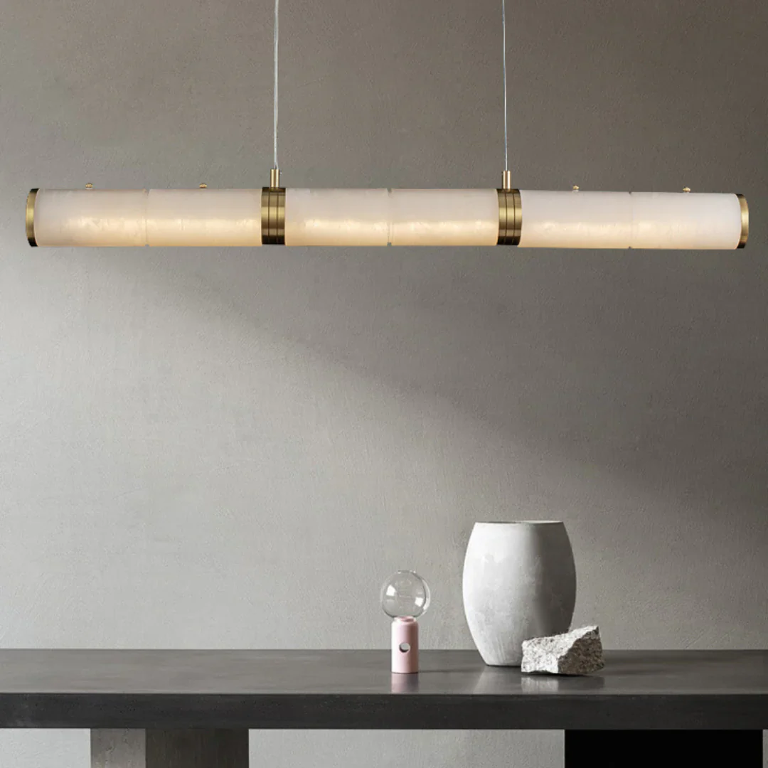 Alabaster Pillar Linear Chandelier - Image 13