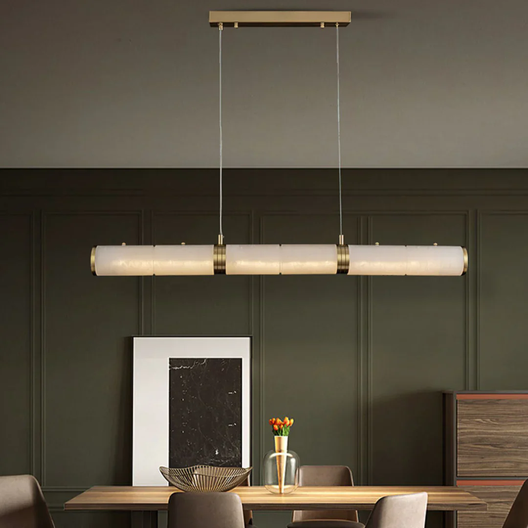 Alabaster Pillar Linear Chandelier - Image 15
