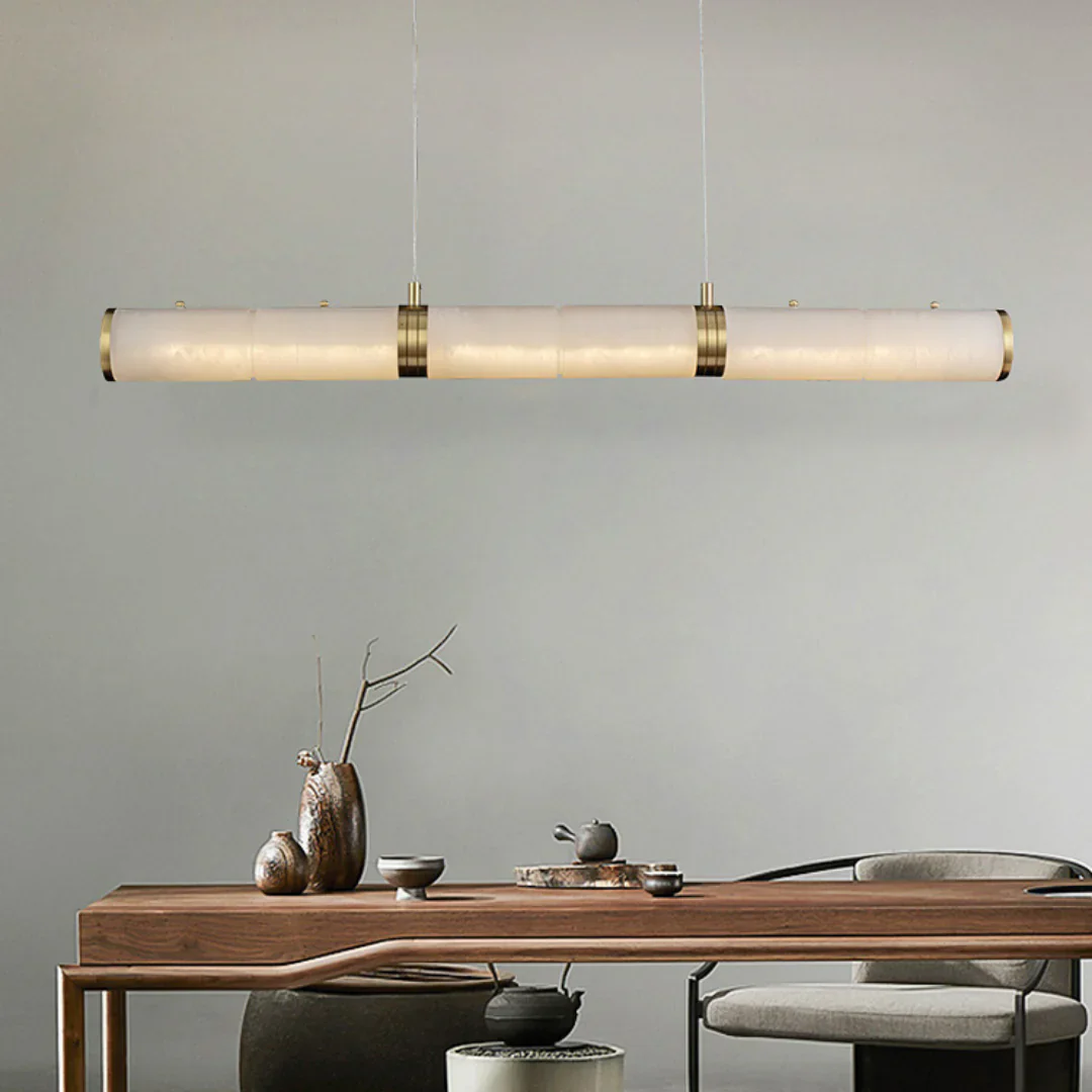 Alabaster Pillar Linear Chandelier - Image 17