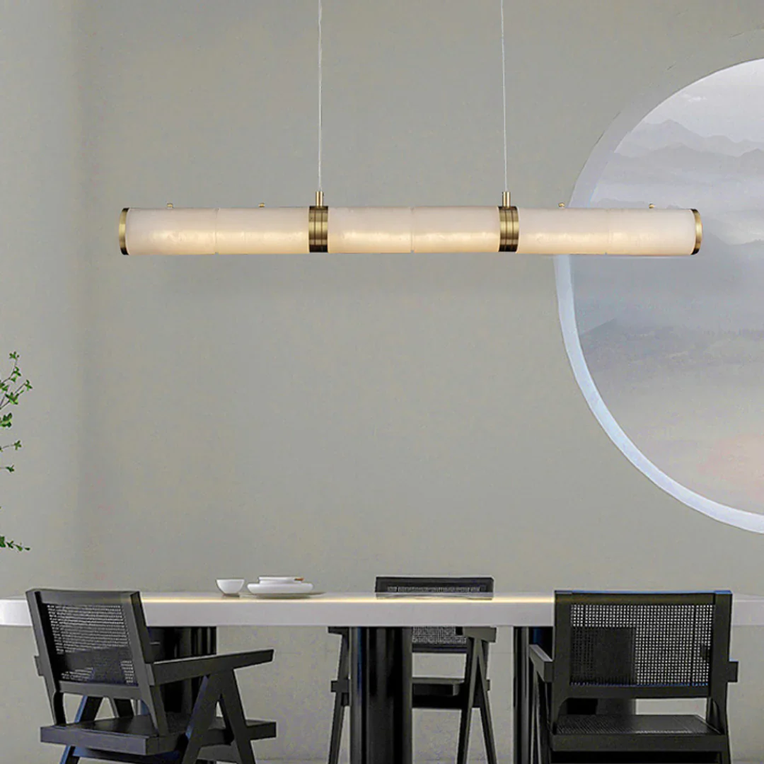 Alabaster Pillar Linear Chandelier - Image 19