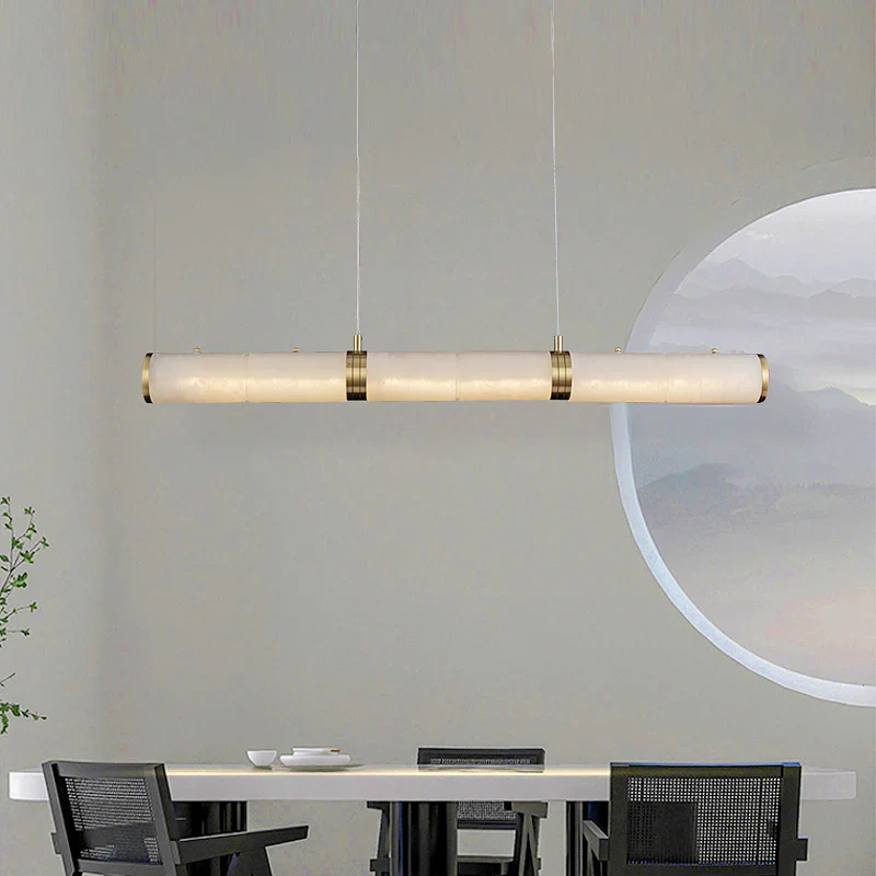 Alabaster Pillar Linear Chandelier - Image 22