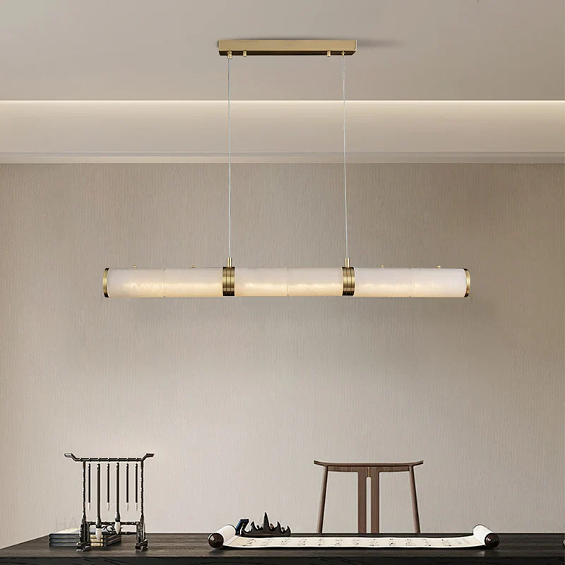 Alabaster Pillar Linear Chandelier - Image 23