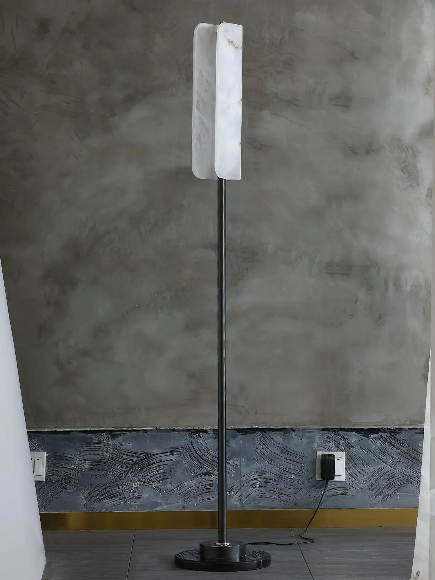 Alabaster Years Black Floor Lamp - Image 13