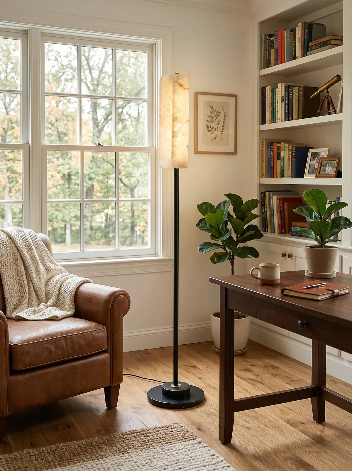 Alabaster Years Black Floor Lamp - Image 5