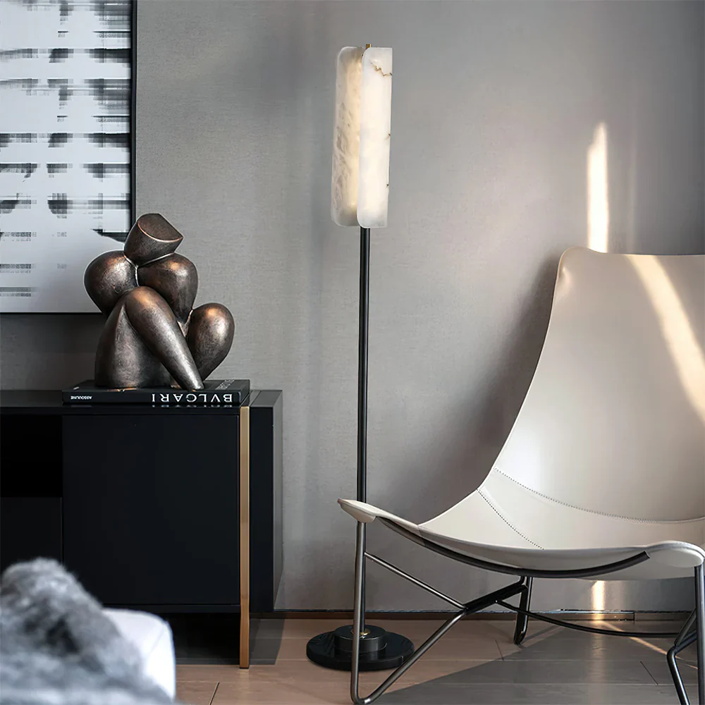 Alabaster Years Black Floor Lamp - Image 7