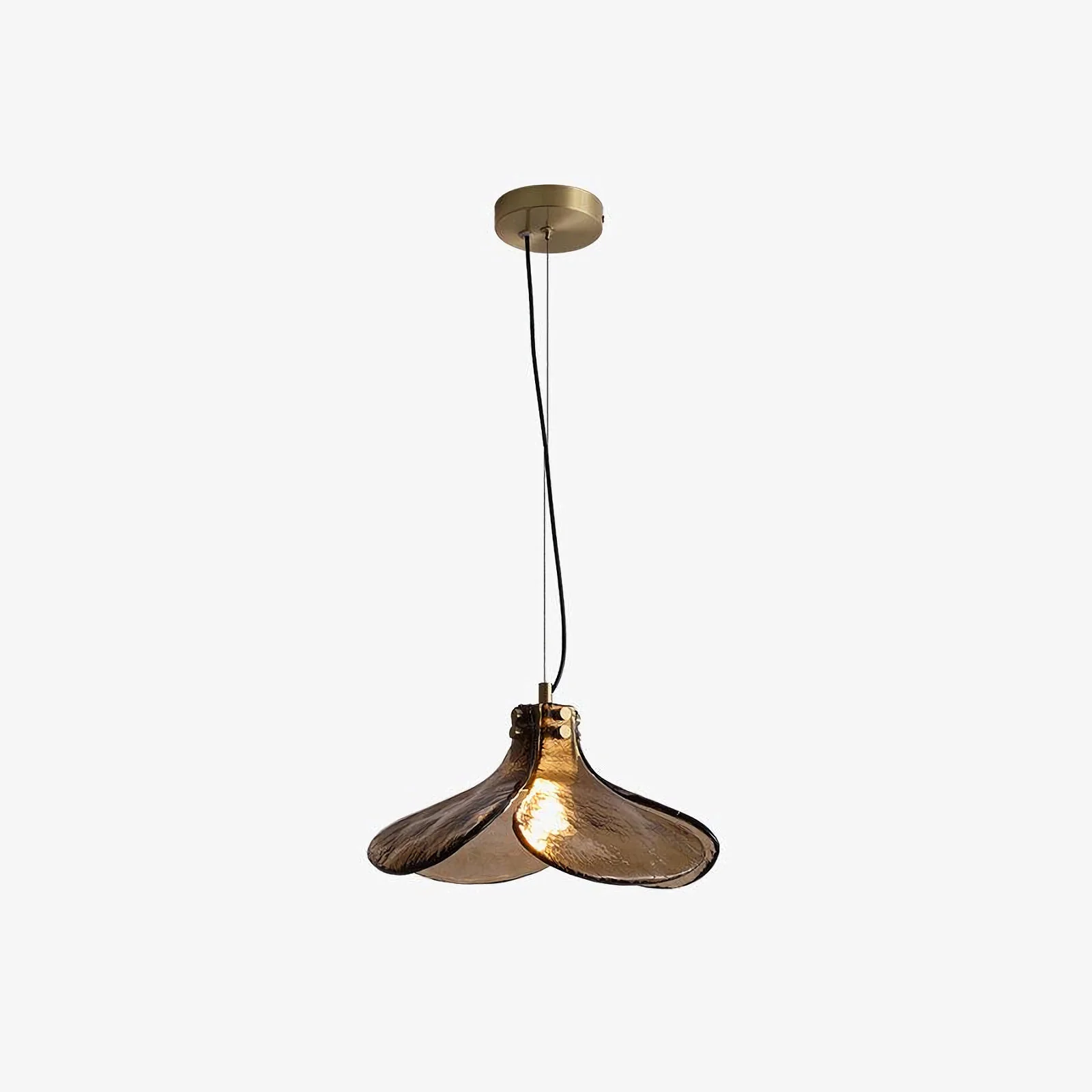 Amber Petal Glass Pendant Light - Image 25