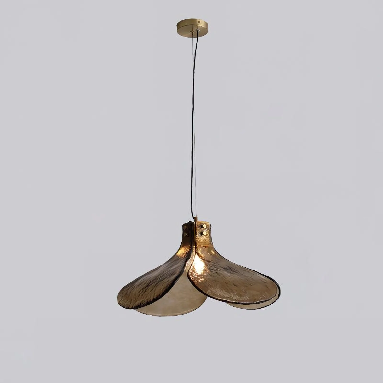 Amber Petal Glass Pendant Light - Image 26