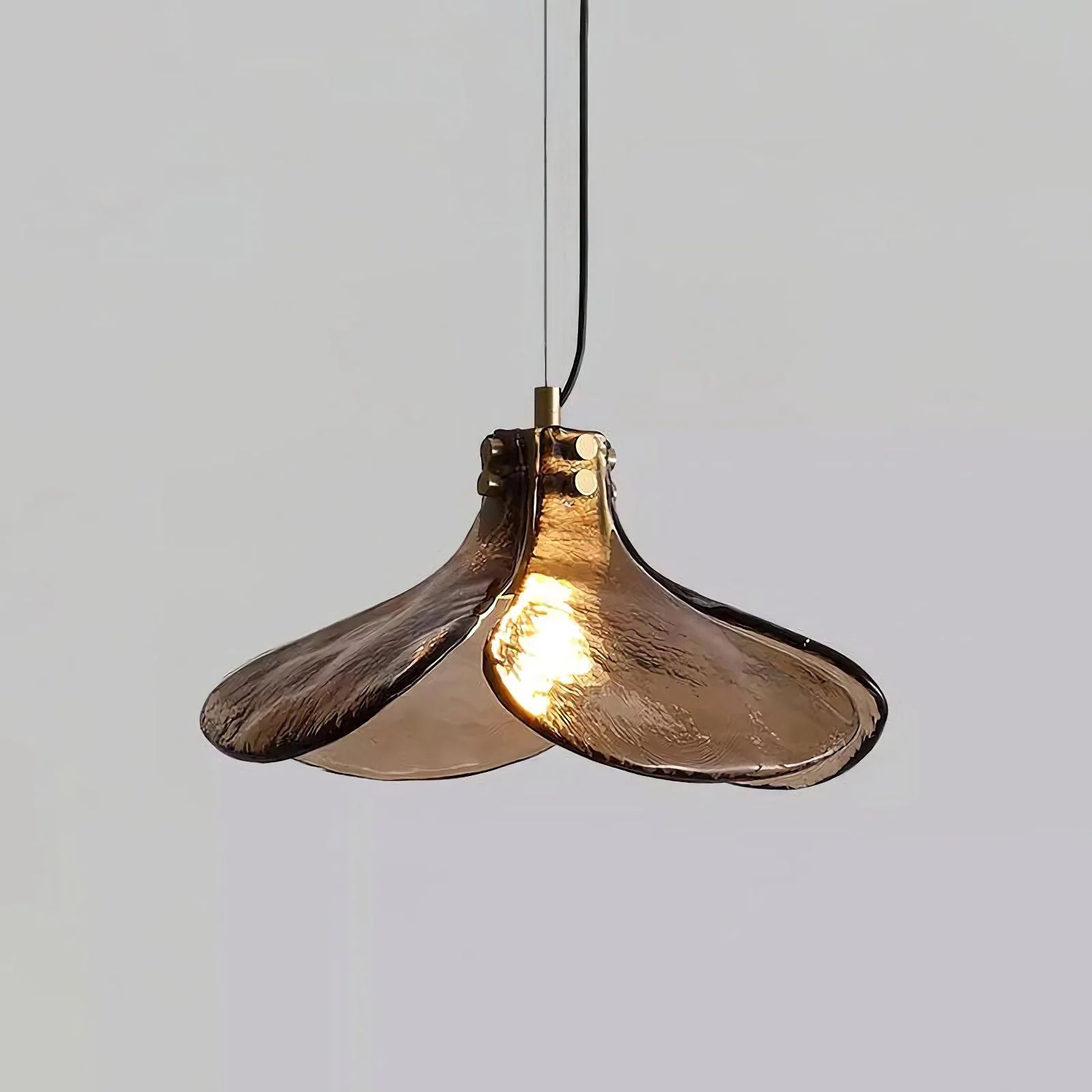 Amber Petal Glass Pendant Light - Image 27