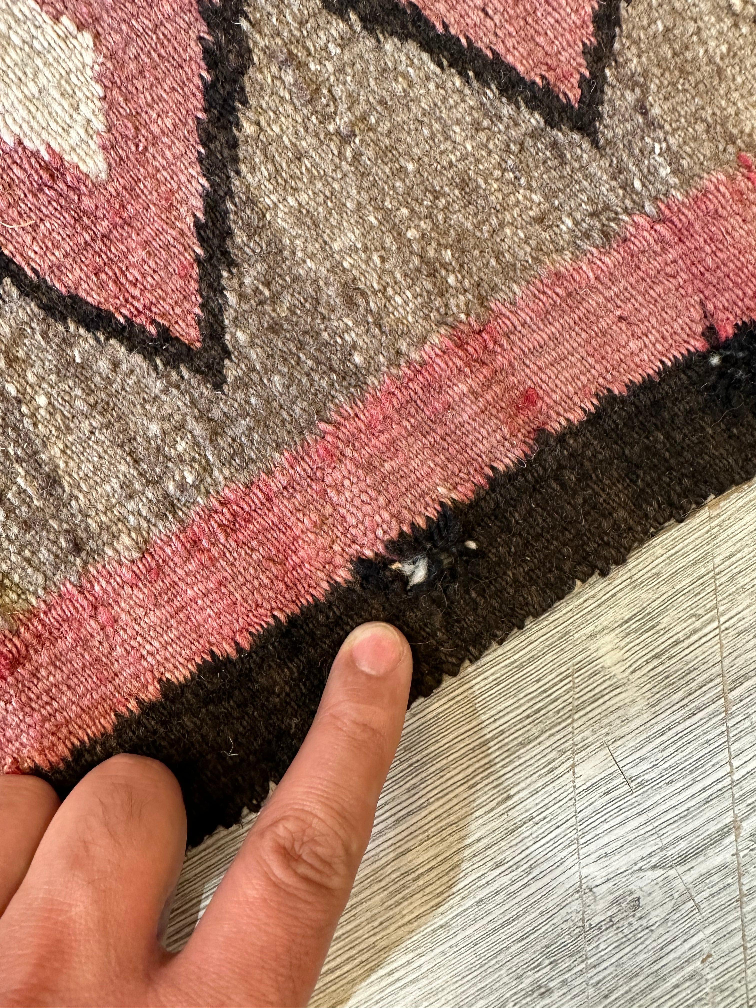 Antique 1880’s Navajo Rug 4’ x 5’ - Image 12
