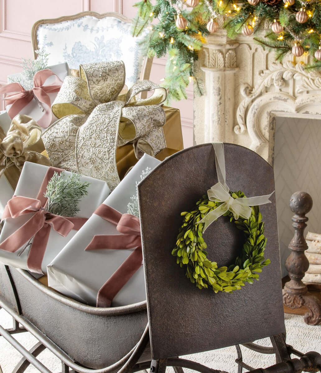Antique Iron Cutter Sleigh Christmas Décor - Image 3
