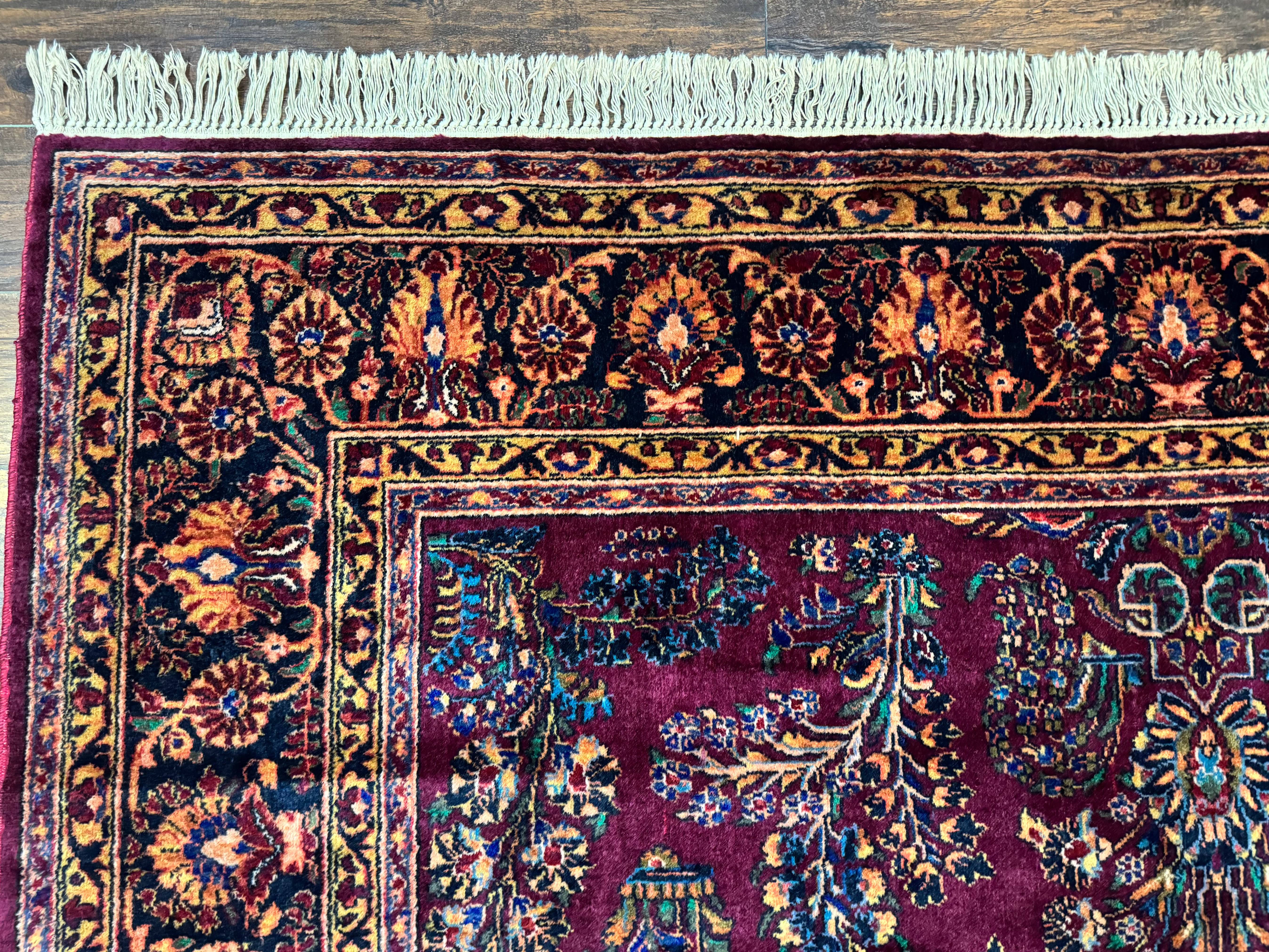 Antique Karastan Rug 8.6 x 12, Wool Pile, Vintage Discontinued Karastan Sarouk Lanamar - Image 6
