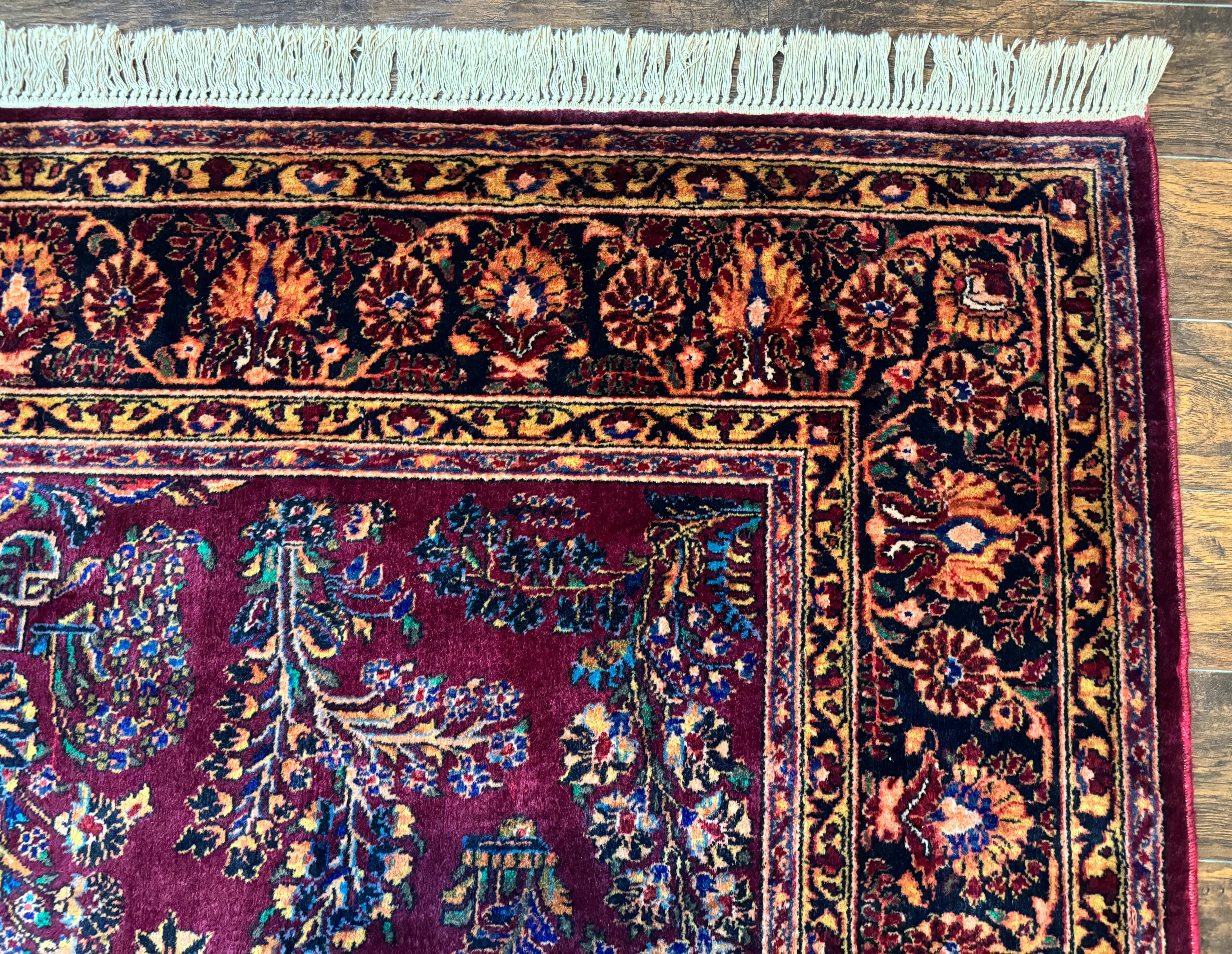 Antique Karastan Rug 8.6 x 12, Wool Pile, Vintage Discontinued Karastan Sarouk Lanamar - Image 7