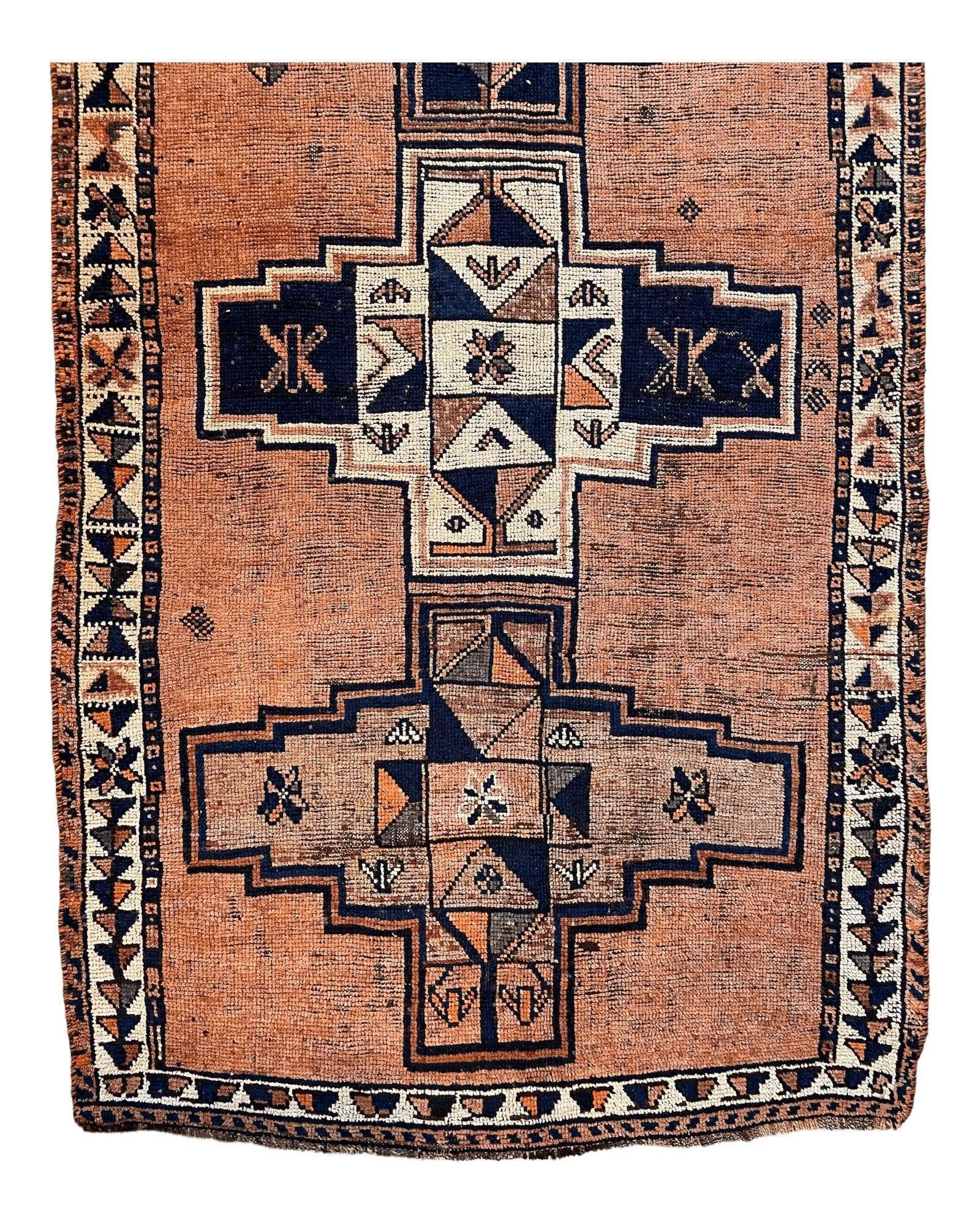 Antique Luri Persian Tribal Rug 4’4”x12’9” - Image 4