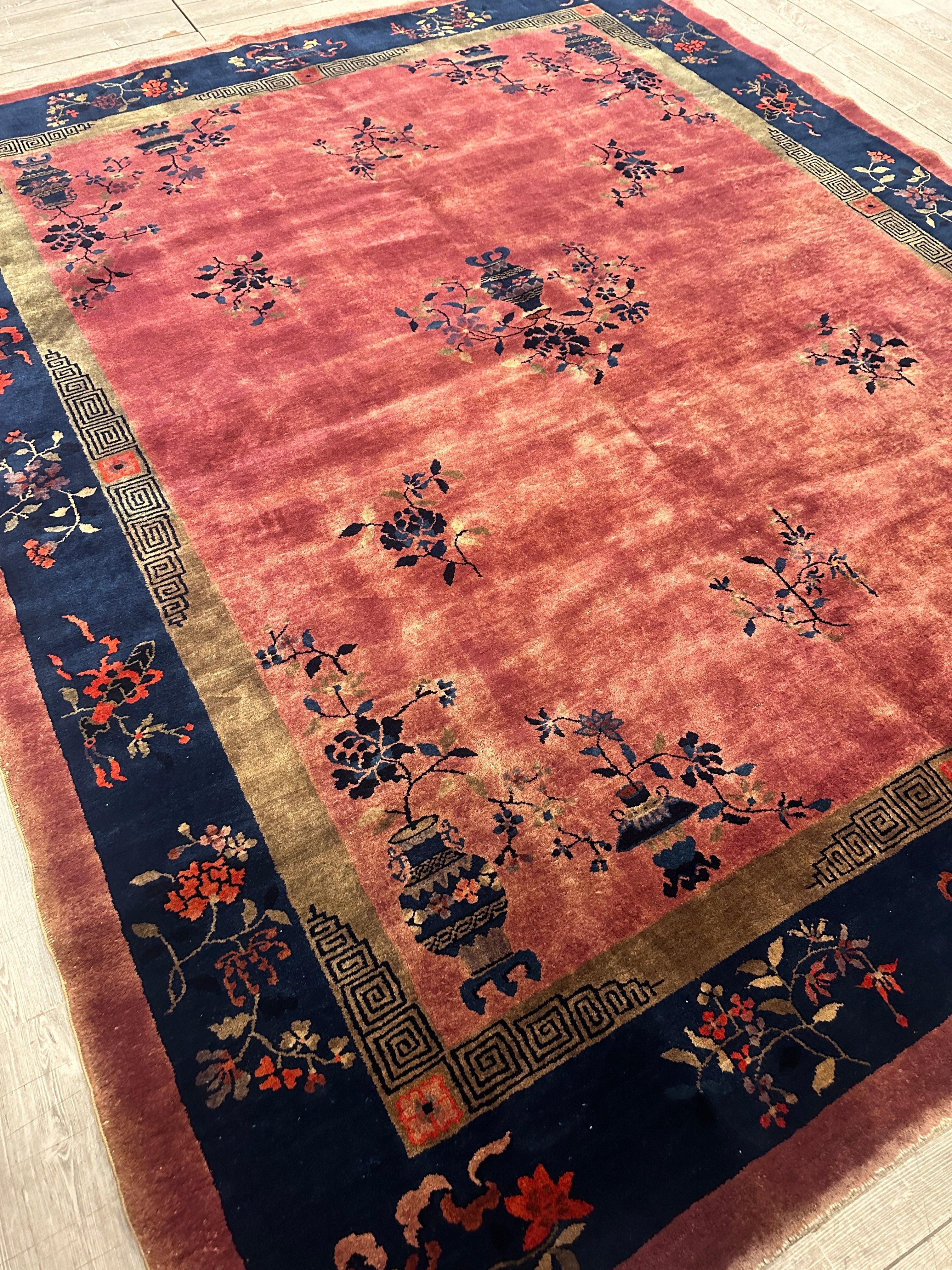 Antique Nicholas Chinese Art Deco Rug - 8'2" X 9'9" - Image 13