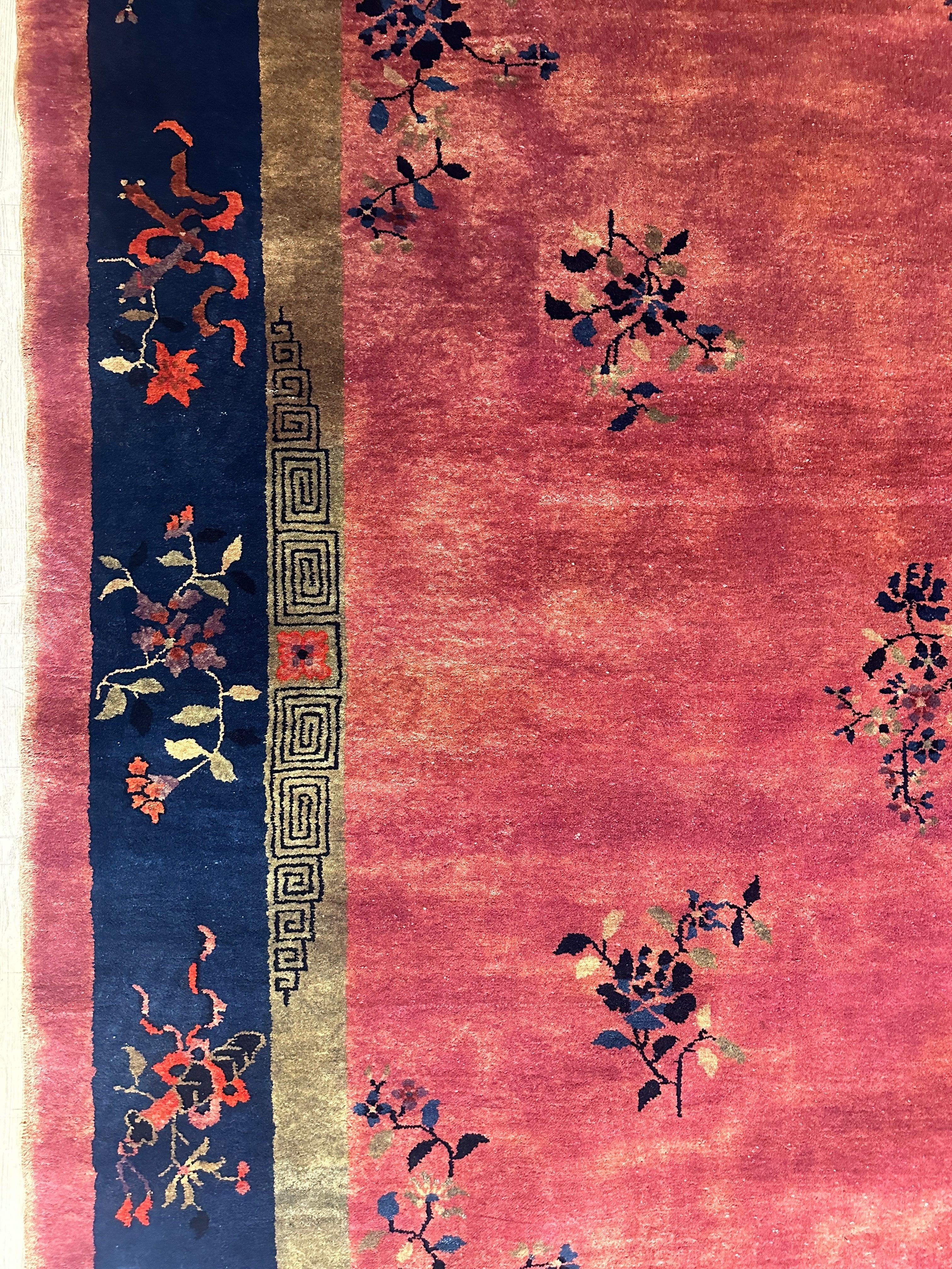 Antique Nicholas Chinese Art Deco Rug - 8'2" X 9'9" - Image 17