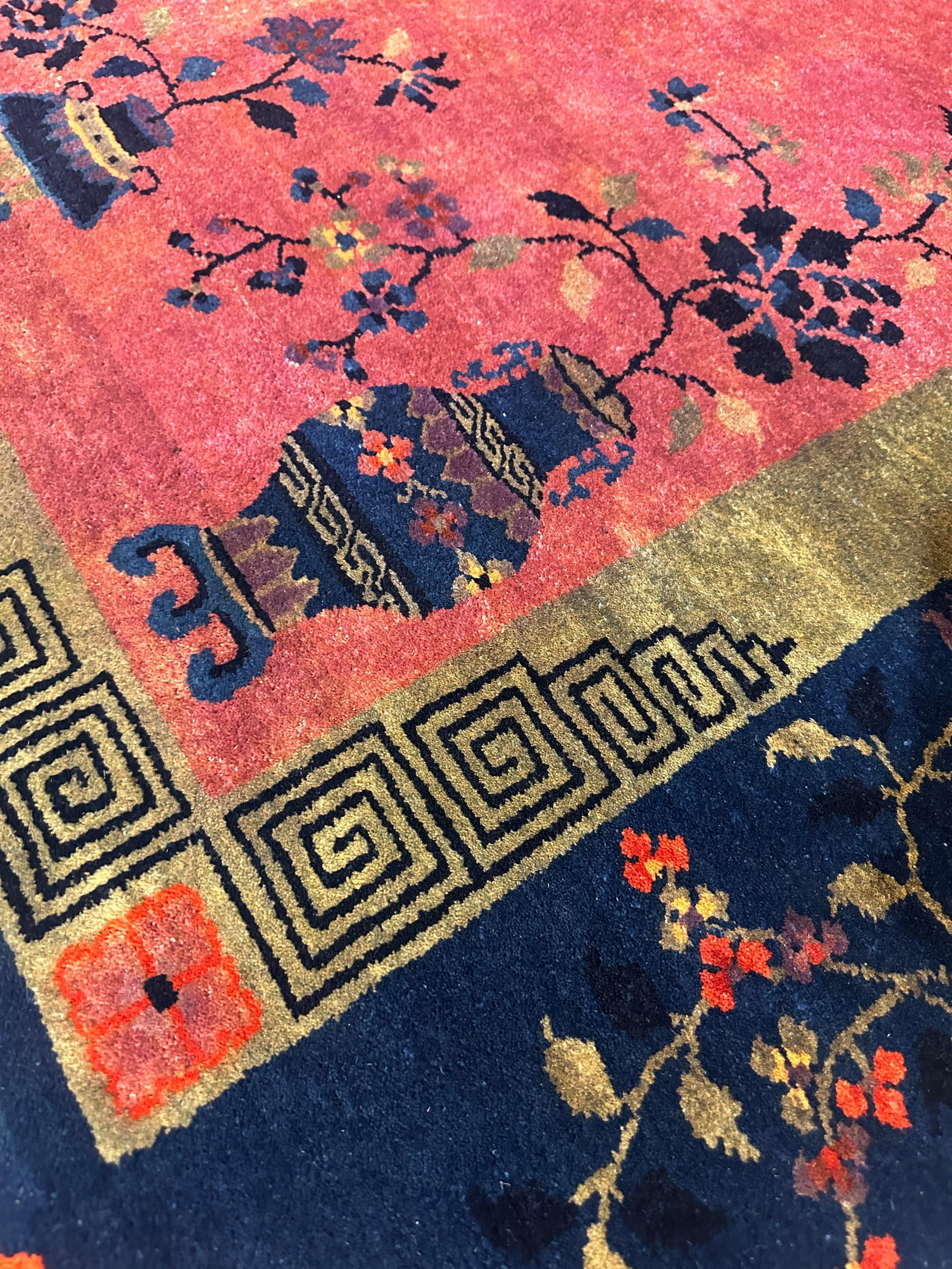 Antique Nicholas Chinese Art Deco Rug - 8'2" X 9'9" - Image 3