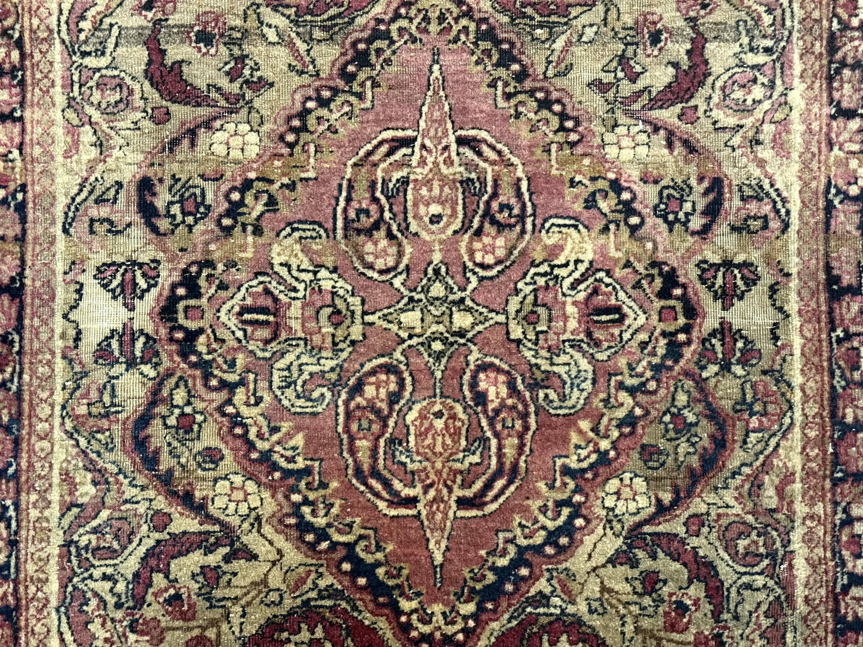Antique Persian Lavar Rug 3x5, Persian Kerman Rug, Traditional Persian Carpet - Image 4