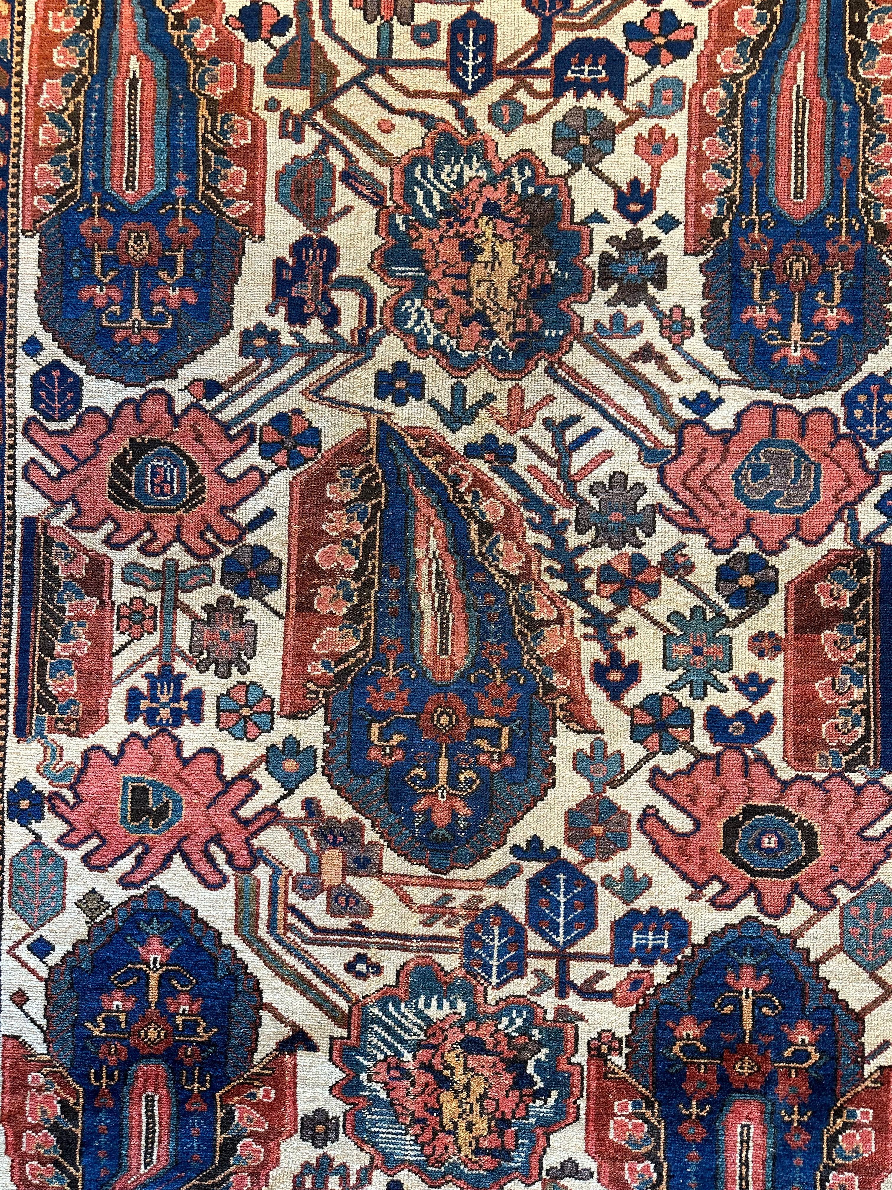Antique Persian Malayar Circa 1900 4’10 x 6’7” - Image 3