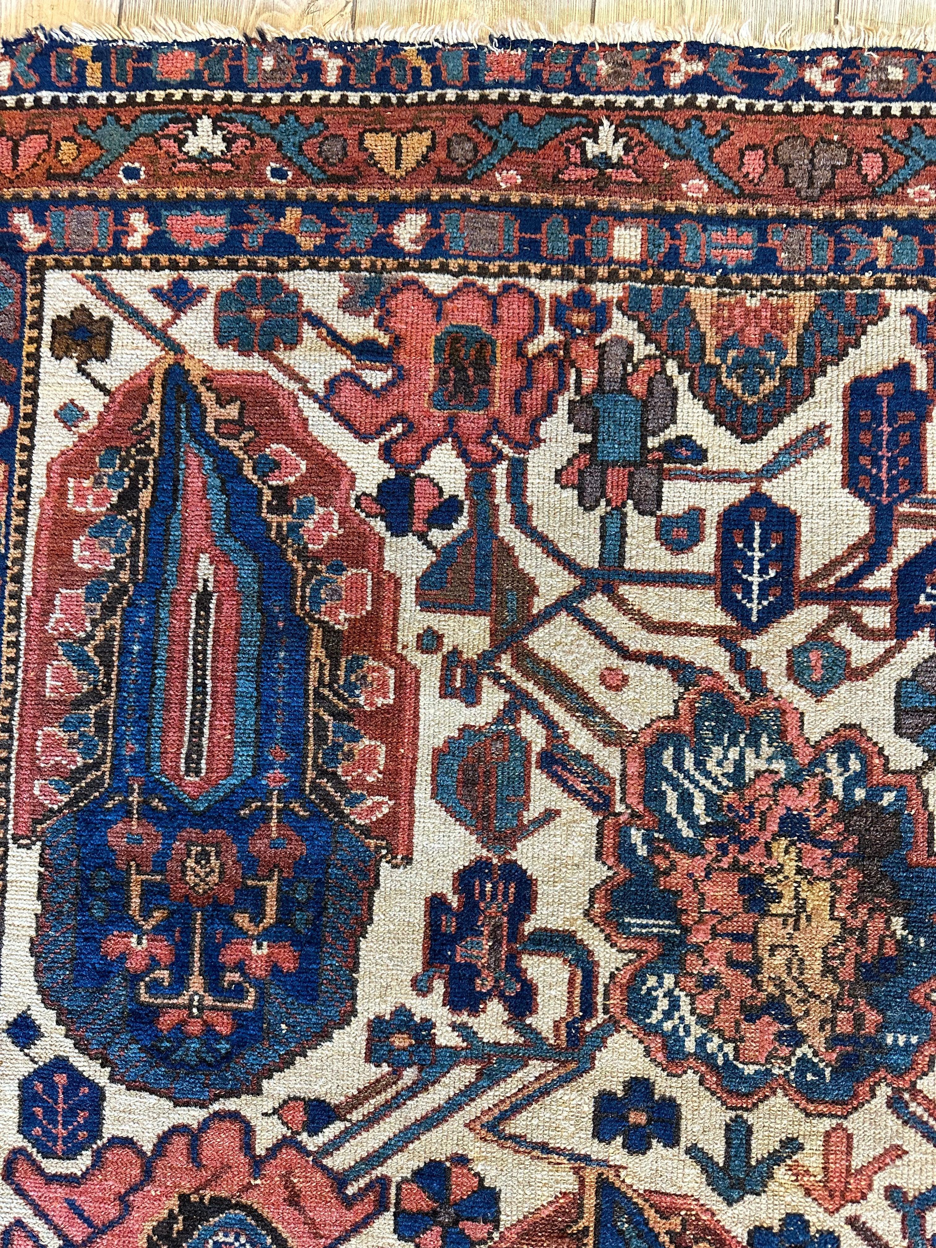 Antique Persian Malayar Circa 1900 4’10 x 6’7” - Image 4