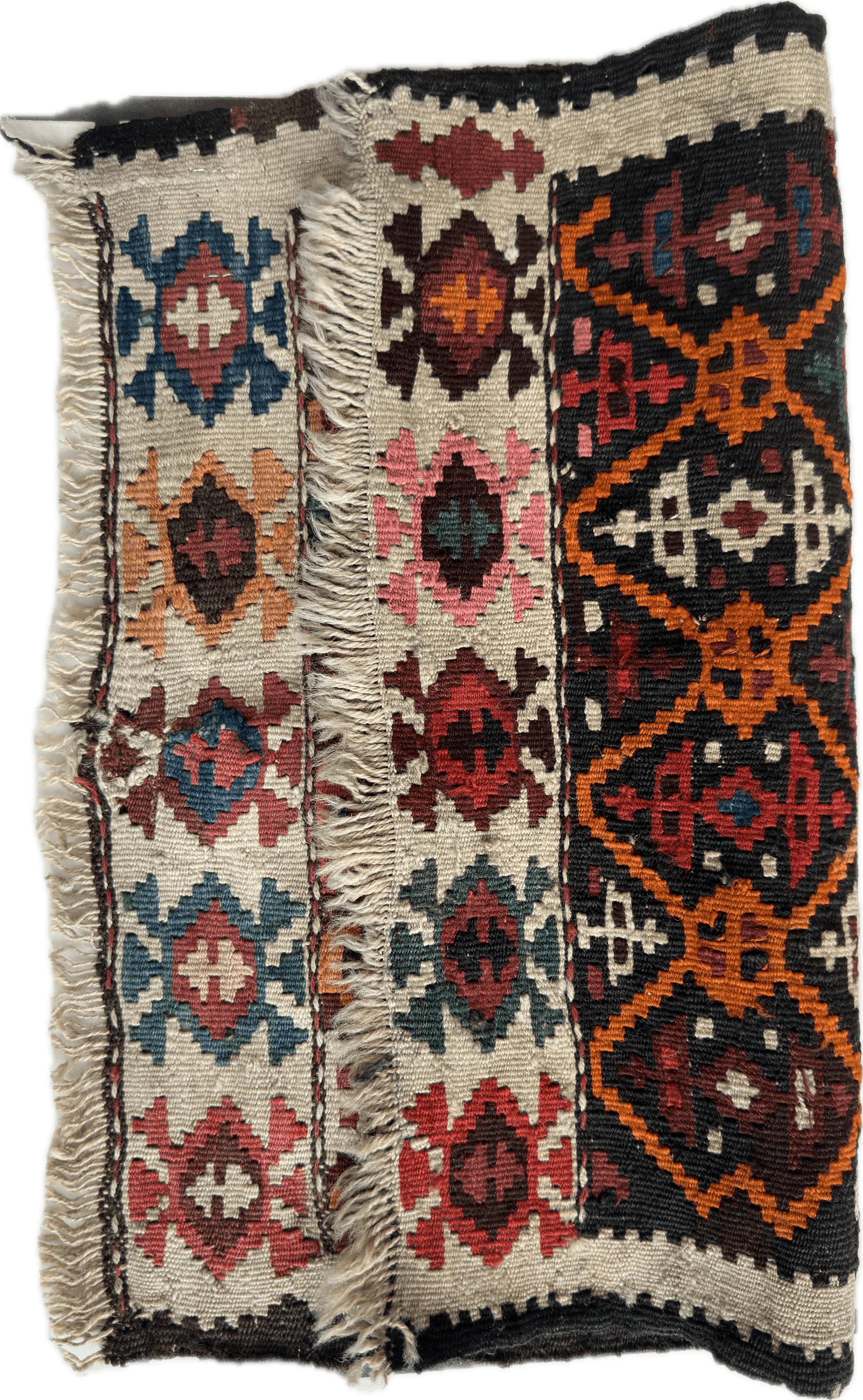 Antique Tribal Shahsavan Caucasian Bagface - 26" X 18" - Image 2