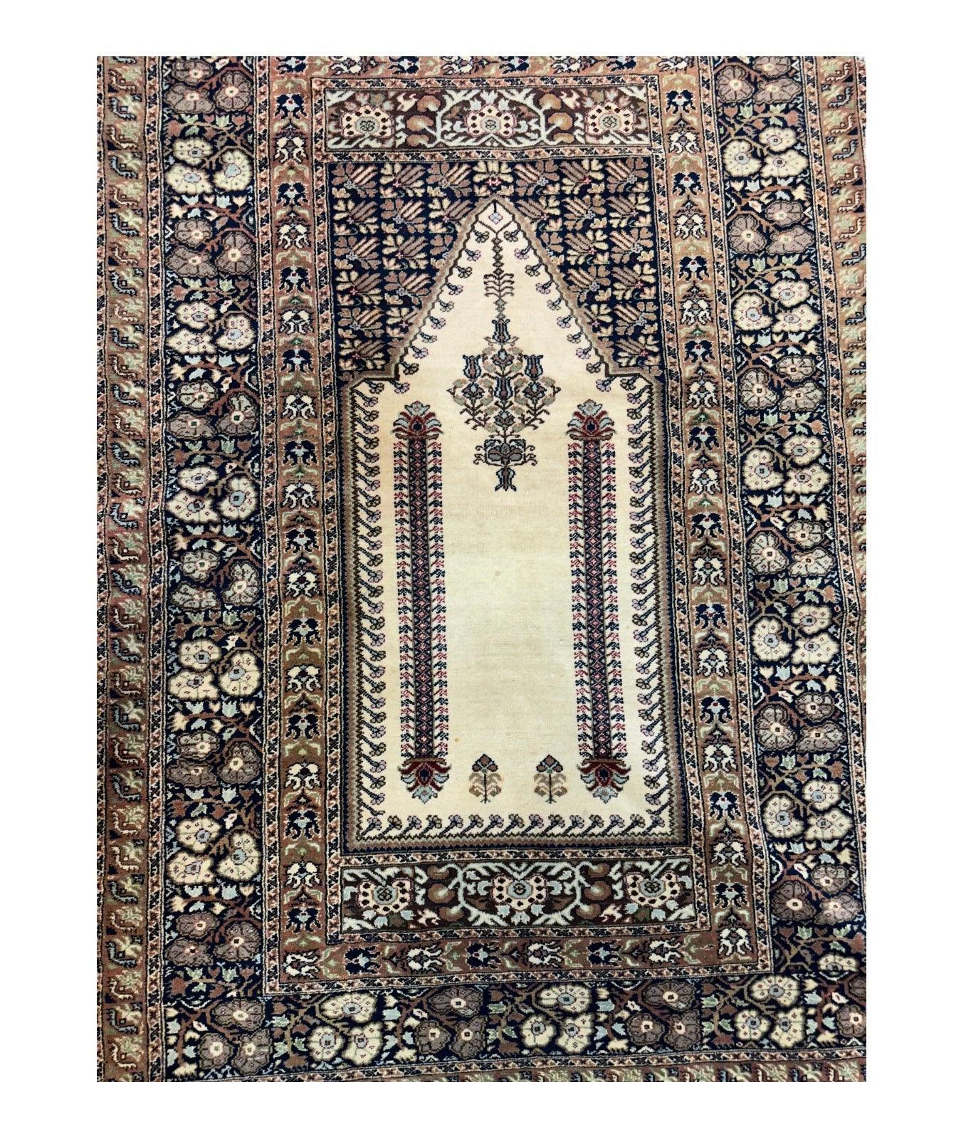 Antique Turkish Panderma Prayer Rug - Image 2