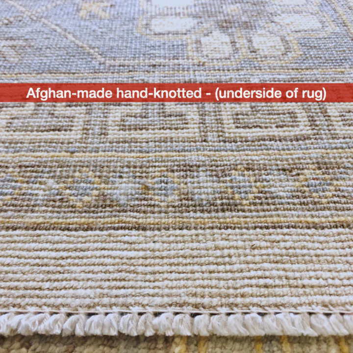 Antique-Washed Khotan (8'11"x11'10") ivory/gray - Image 7