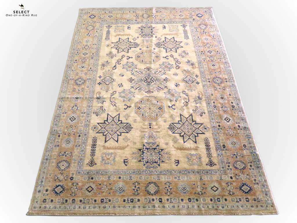 Antique-Washed Super Kazak 5x7 ivo/pch - Image 3