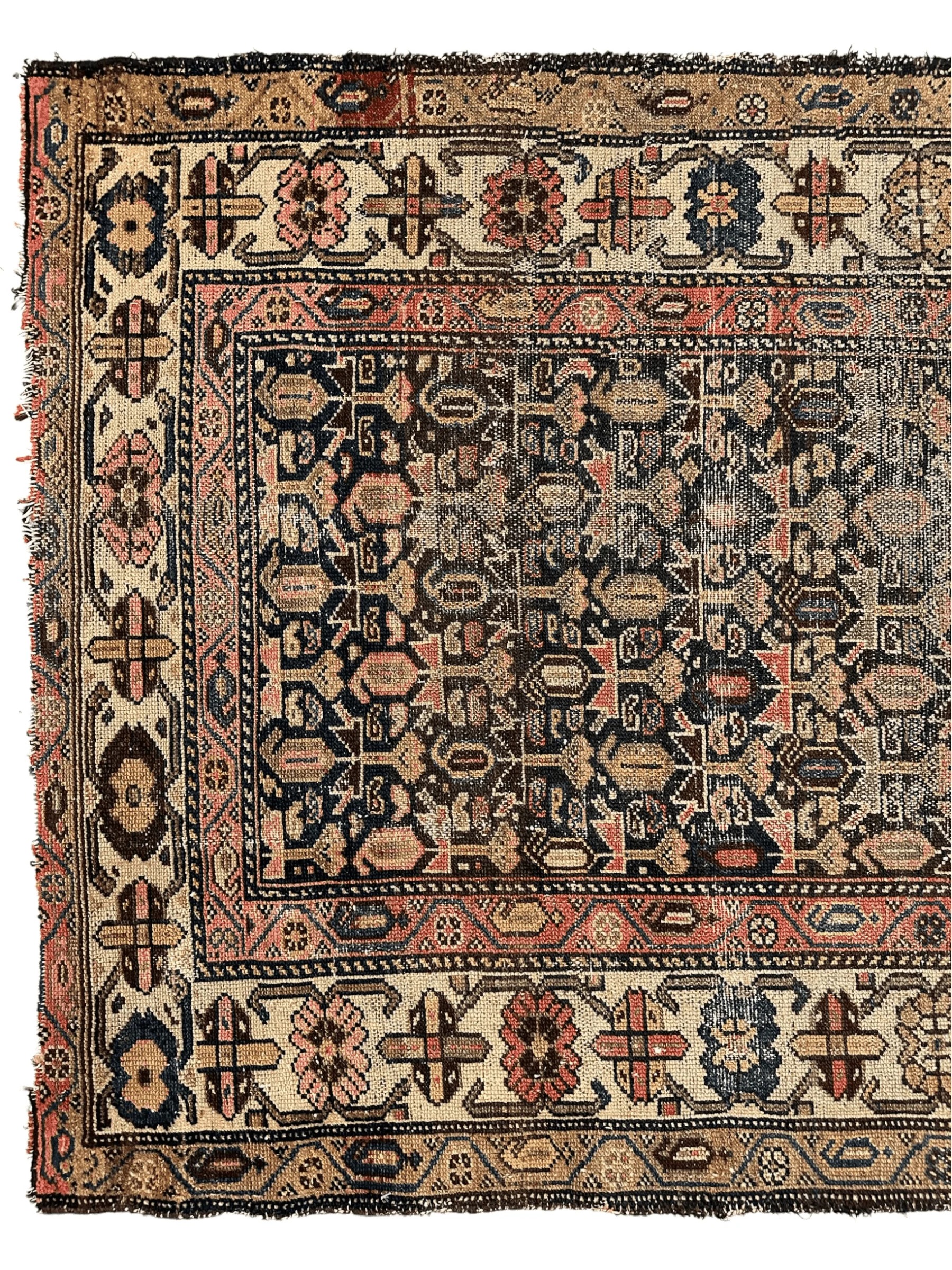 Antique Worn Late 19th Century Persian Rug 3’3” x 6’ - Image 3