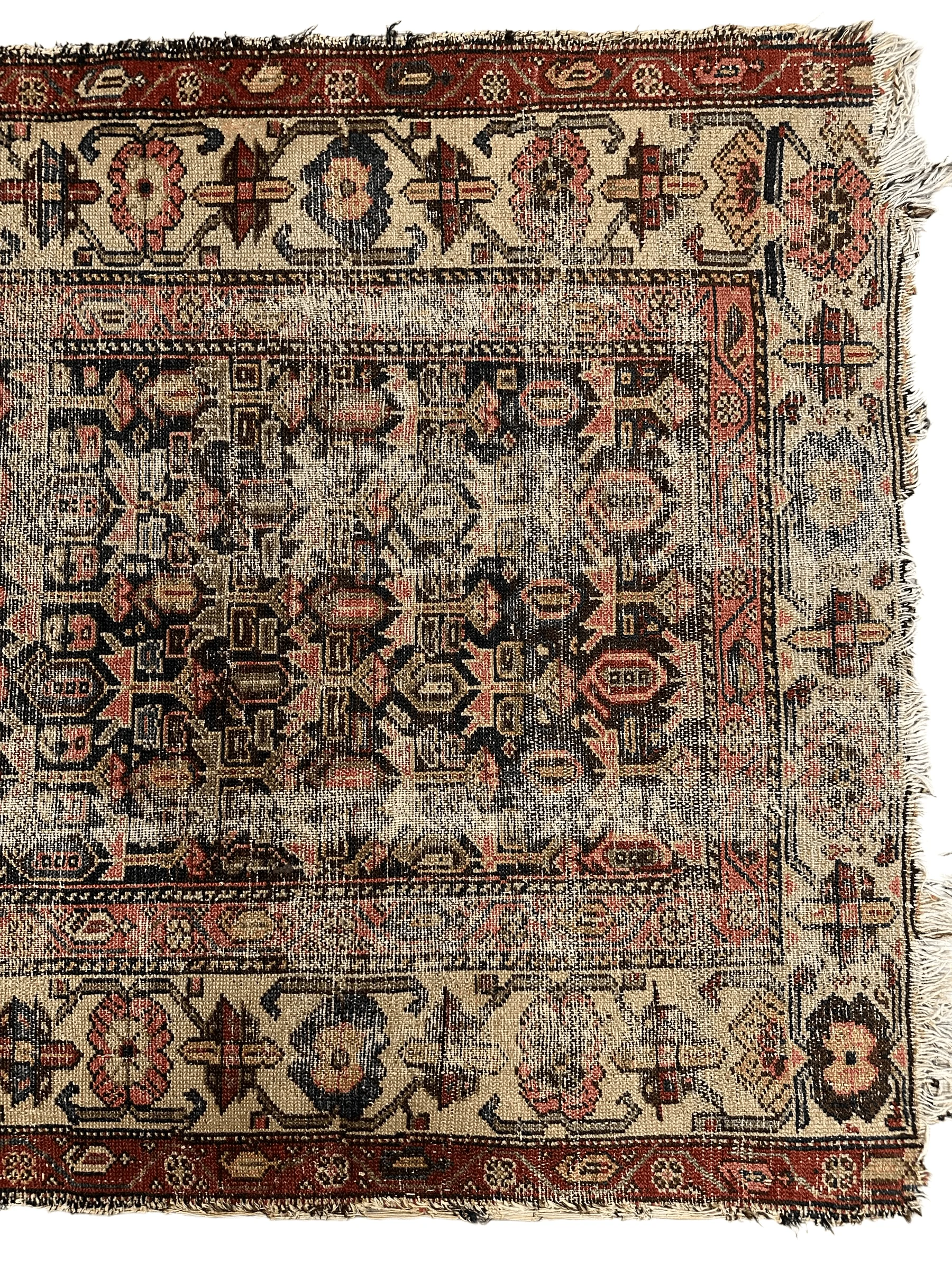 Antique Worn Late 19th Century Persian Rug 3’3” x 6’ - Image 5