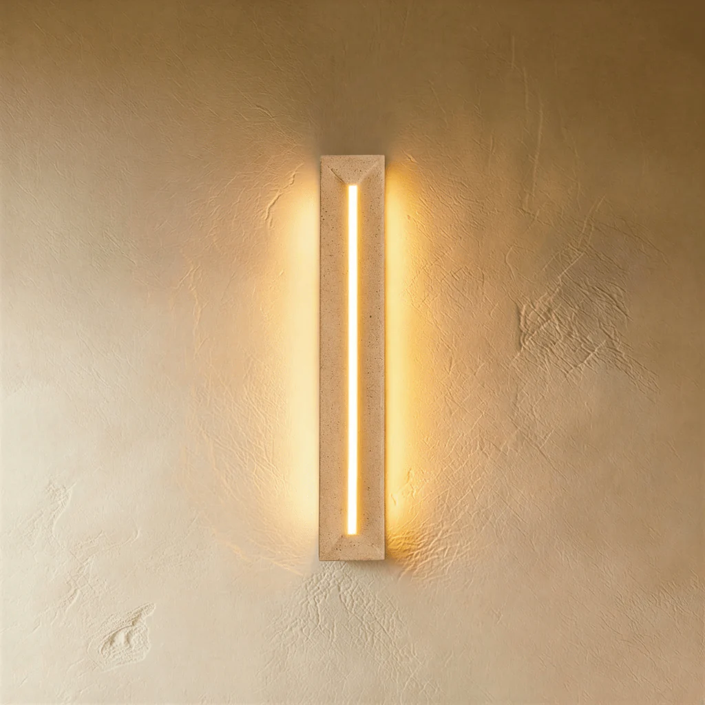 Apsu Travertine Wall Lamp